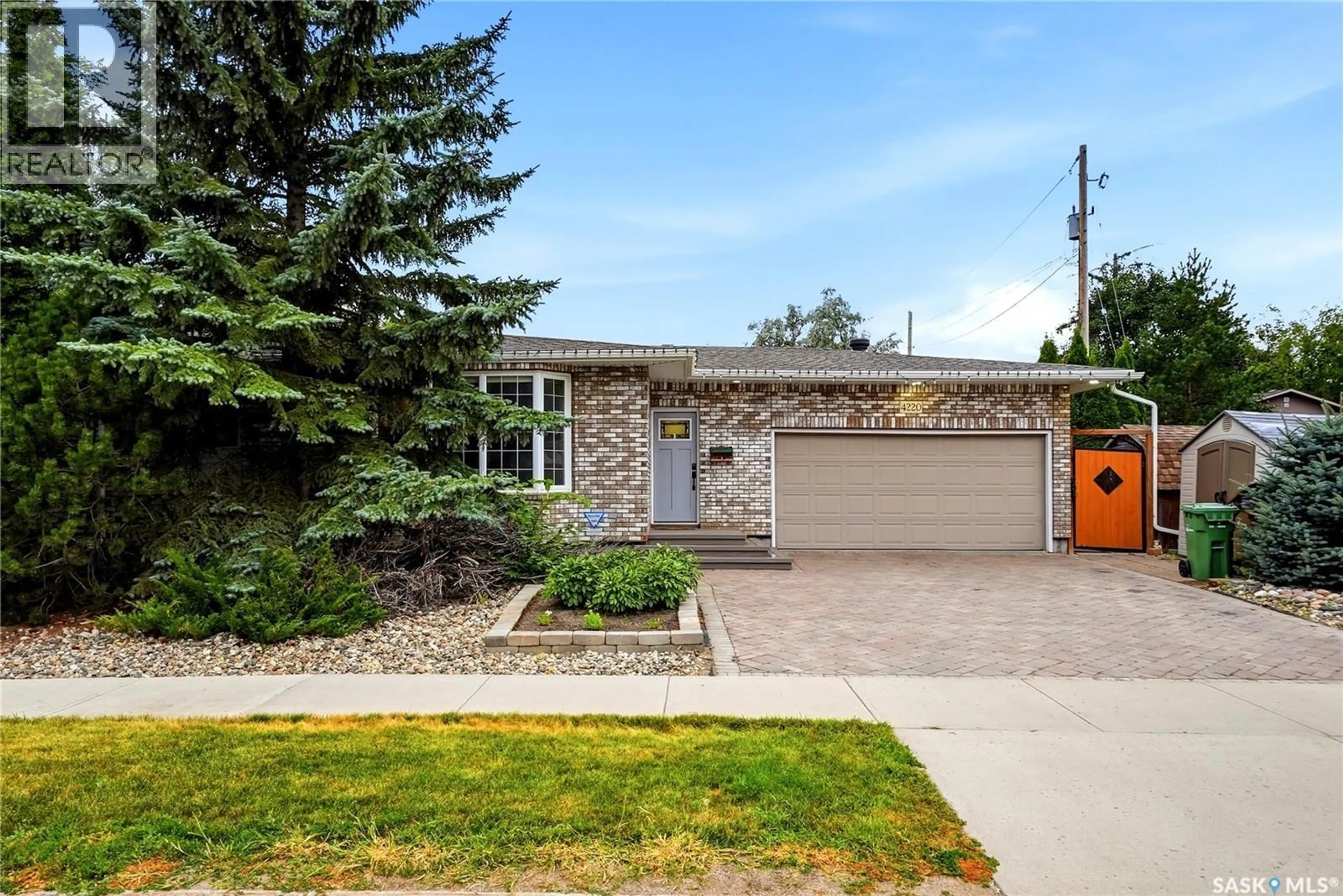 Home with brick exterior material, street for 4220 HILLSDALE STREET, Regina Saskatchewan S4S3Z2