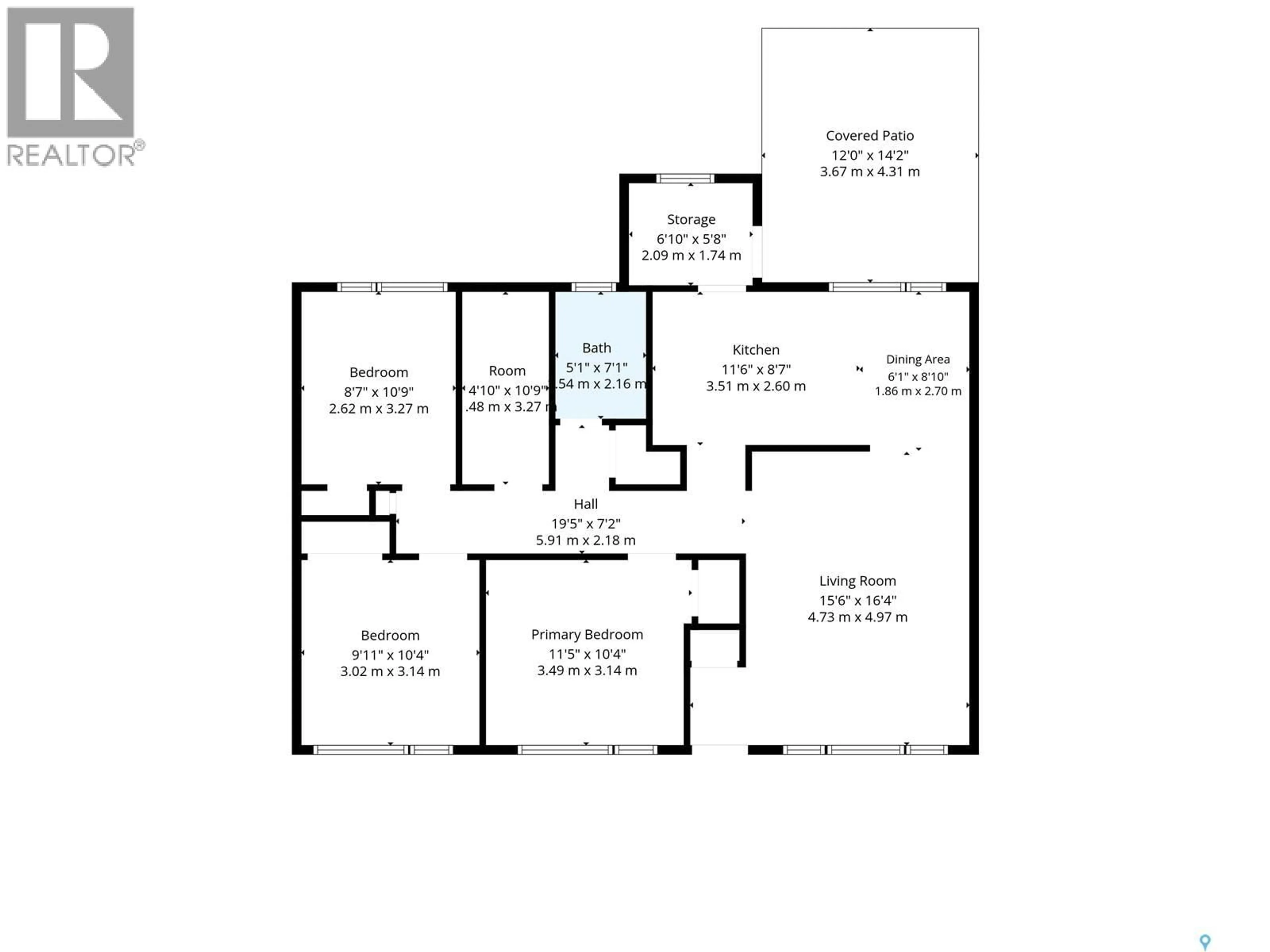 Floor plan for 229 U AVENUE, Saskatoon Saskatchewan S7L3C4