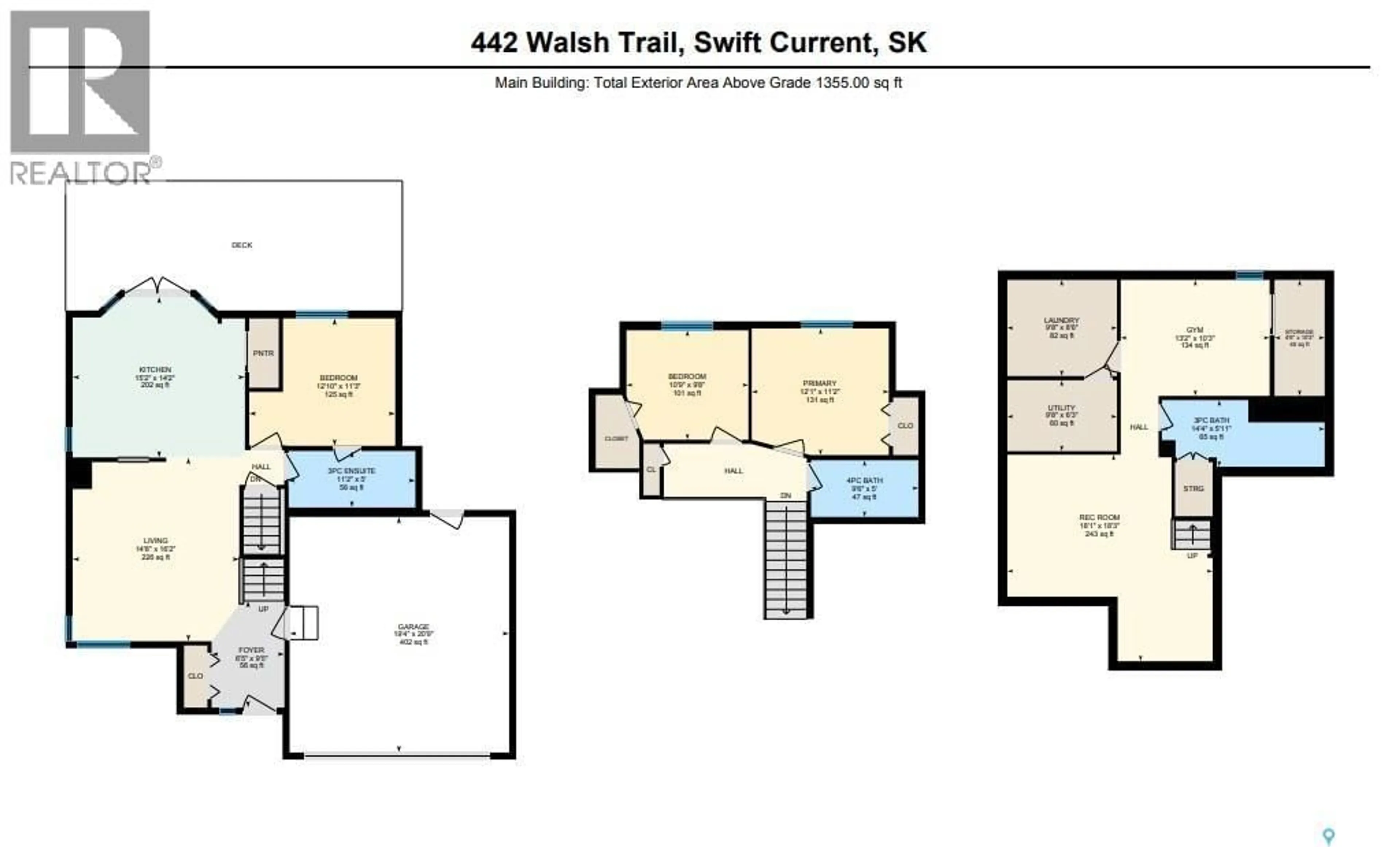 Floor plan for 442 WALSH TRAIL, Swift Current Saskatchewan S9H4T8