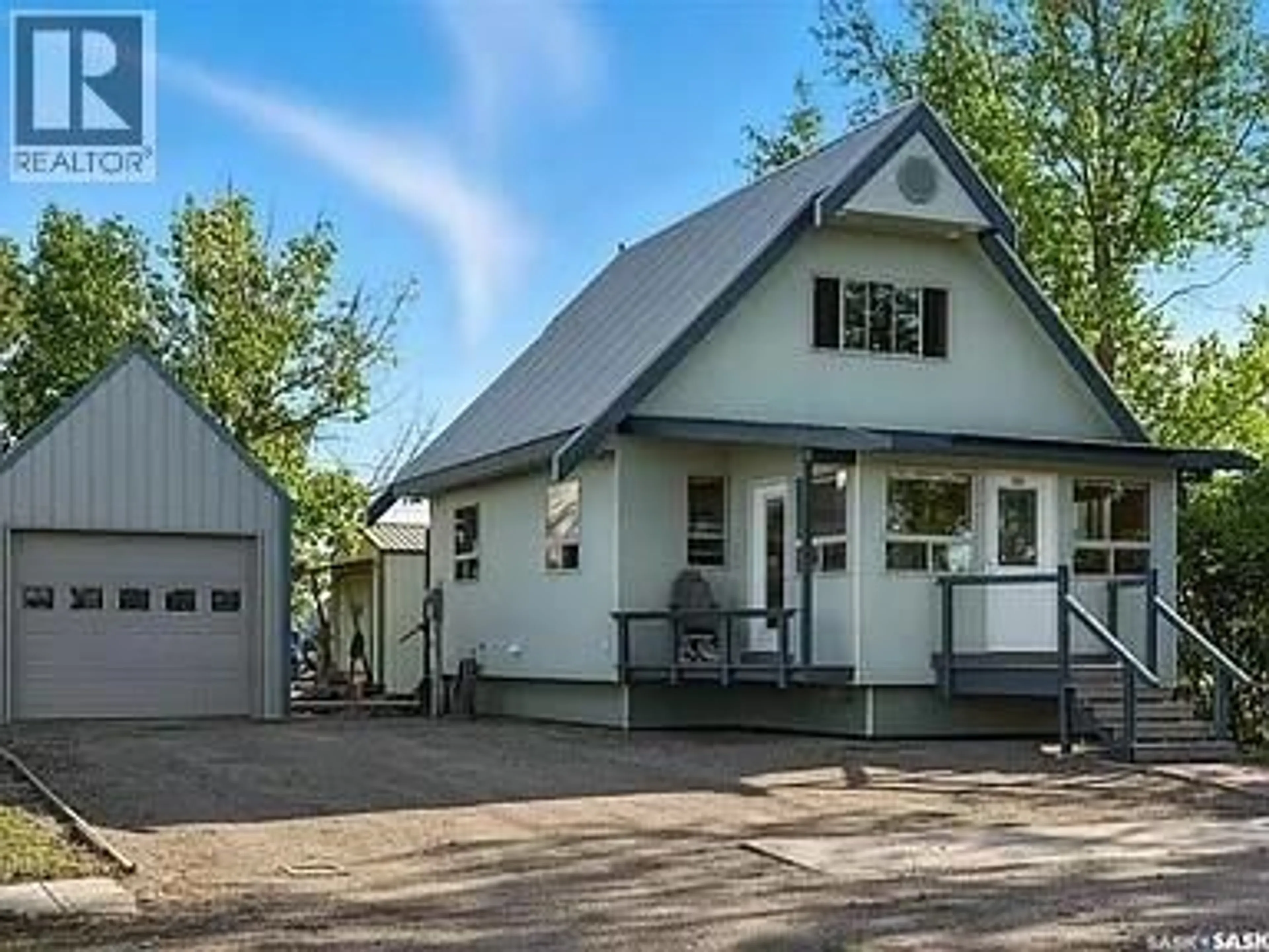 Home with vinyl exterior material, street for 224 BIRD STREET, Loreburn Saskatchewan S0H2S0