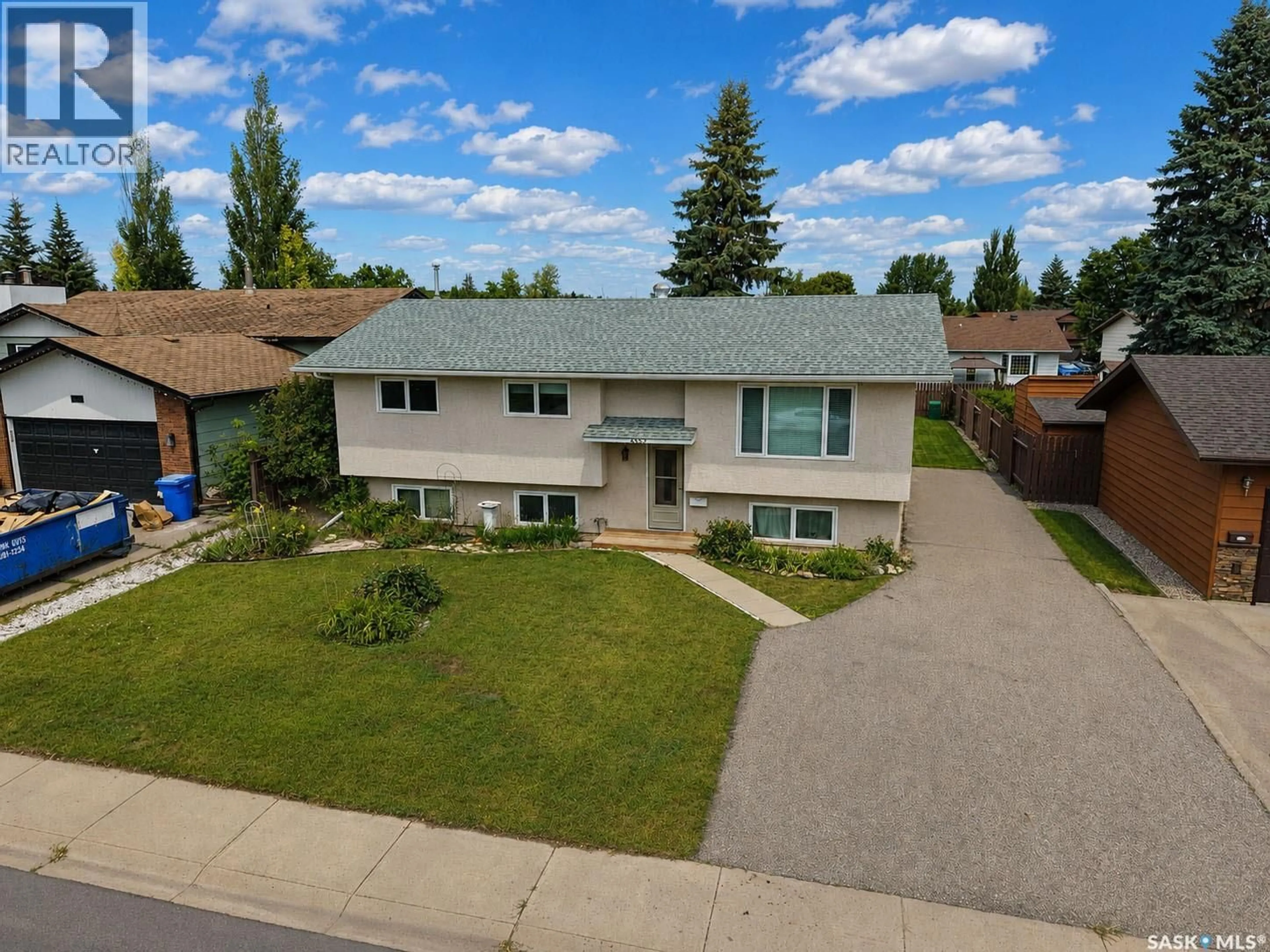 A pic from outside/outdoor area/front of a property/back of a property/a pic from drone, street for 3352 DENT CRESCENT, Prince Albert Saskatchewan S6V7H1