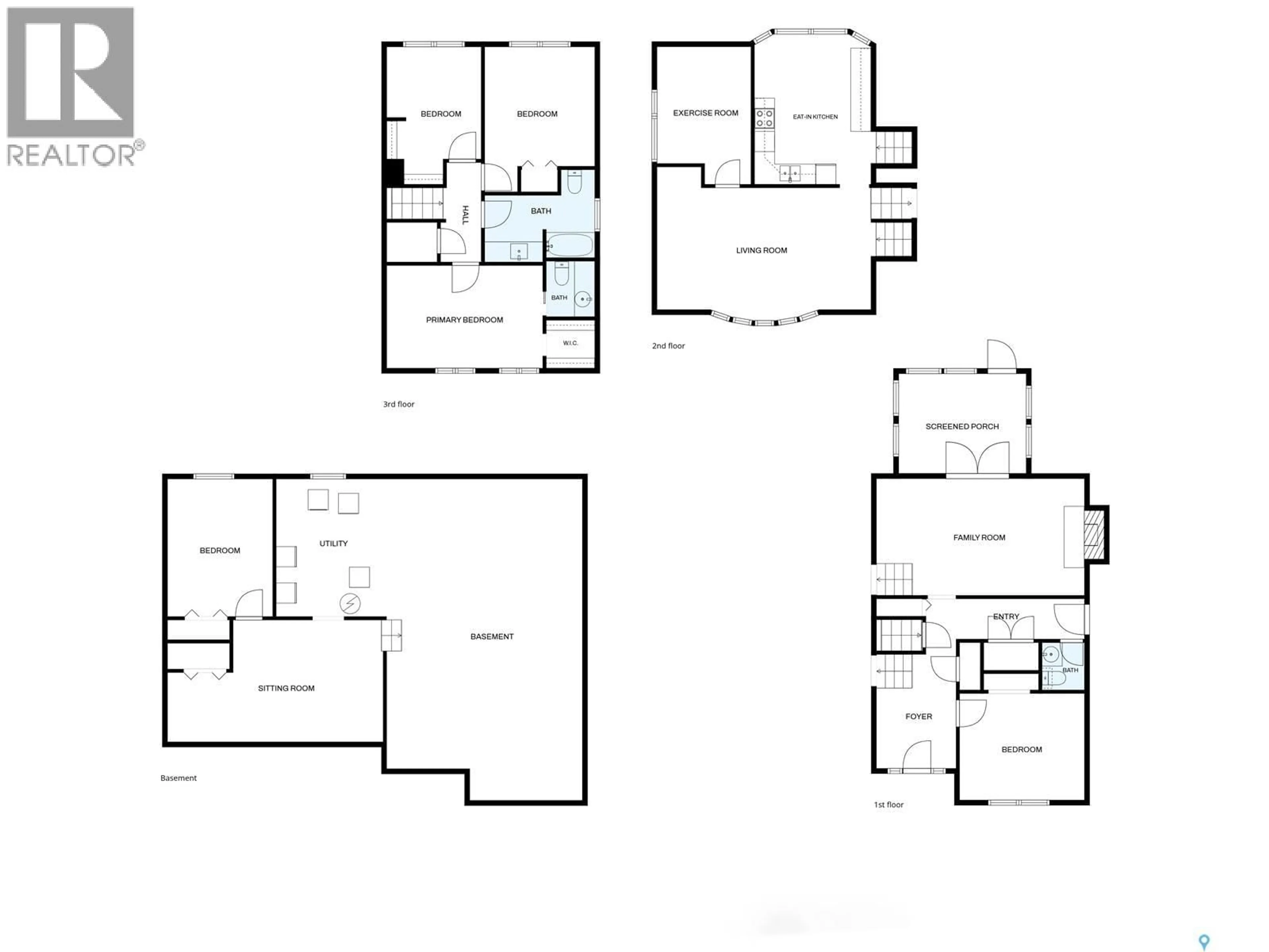 Floor plan for 305 HANLEY CRESCENT, Regina Saskatchewan S4R5A9