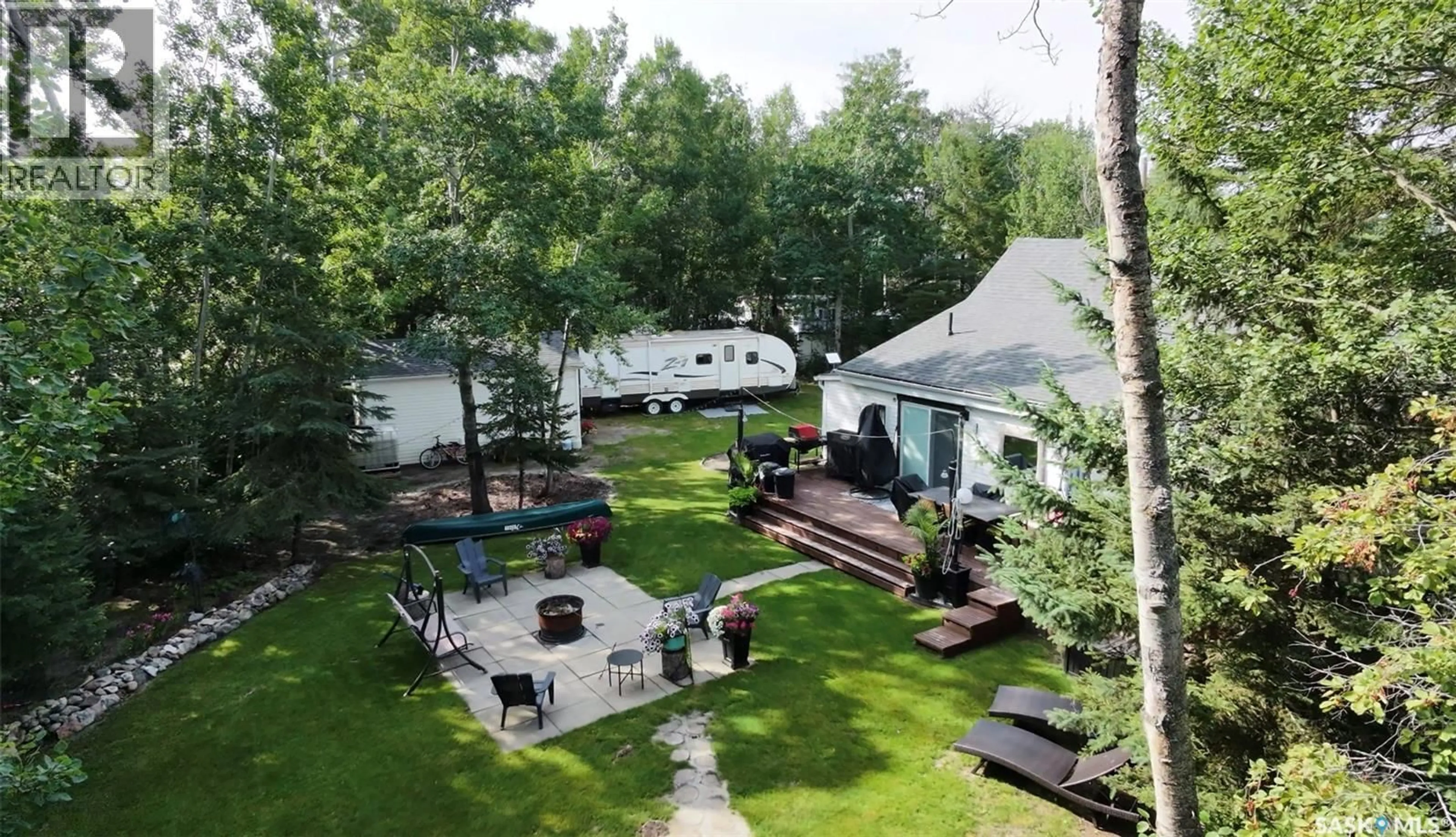 A pic from outside/outdoor area/front of a property/back of a property/a pic from drone, mountain view for 6 HUNTER BAY, Fishing Lake Saskatchewan S0A1Y0