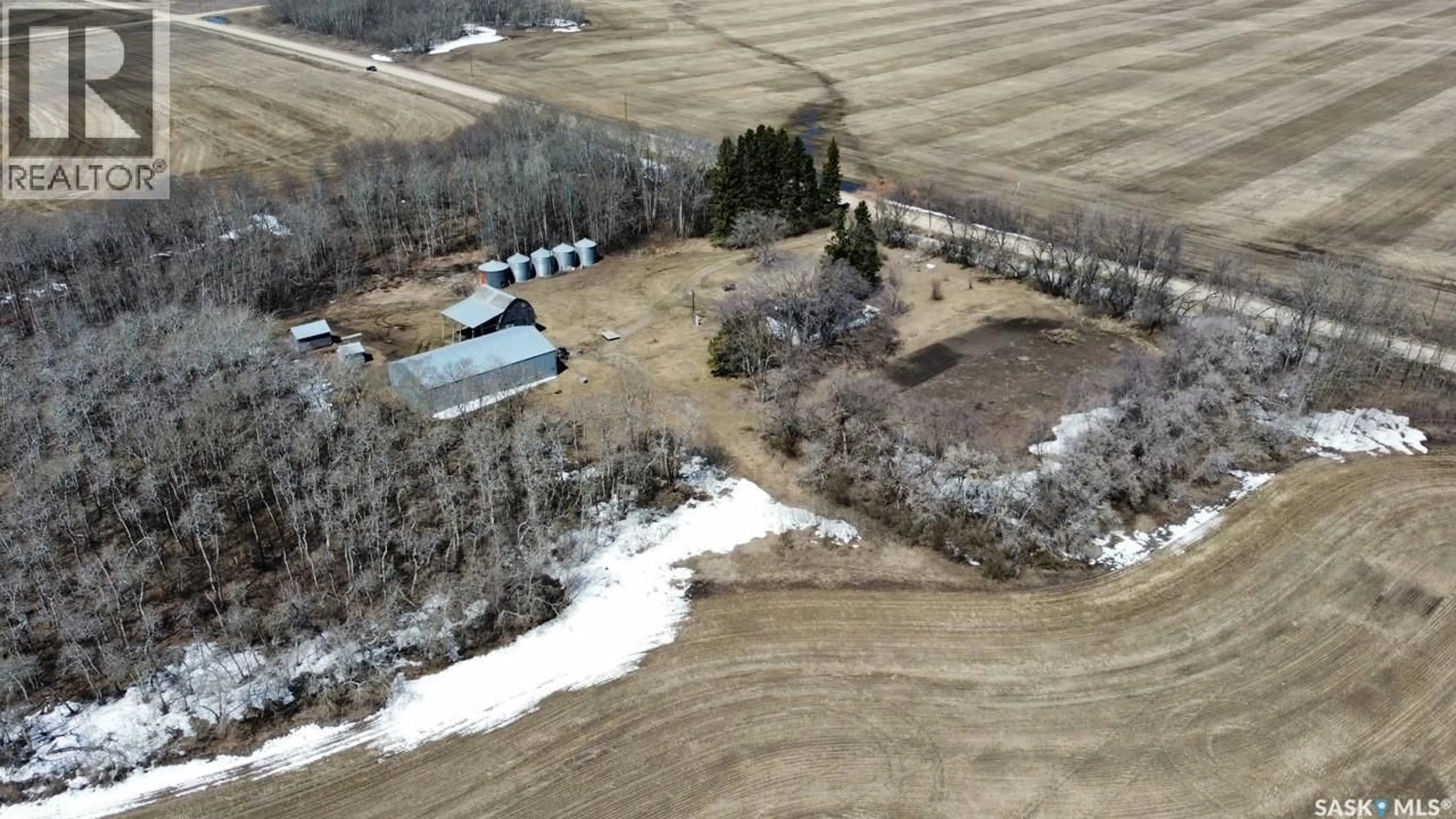 A pic from outside/outdoor area/front of a property/back of a property/a pic from drone, unknown for HALEY ACREAGE, Cote Rm No. 271 Saskatchewan S0A3P0