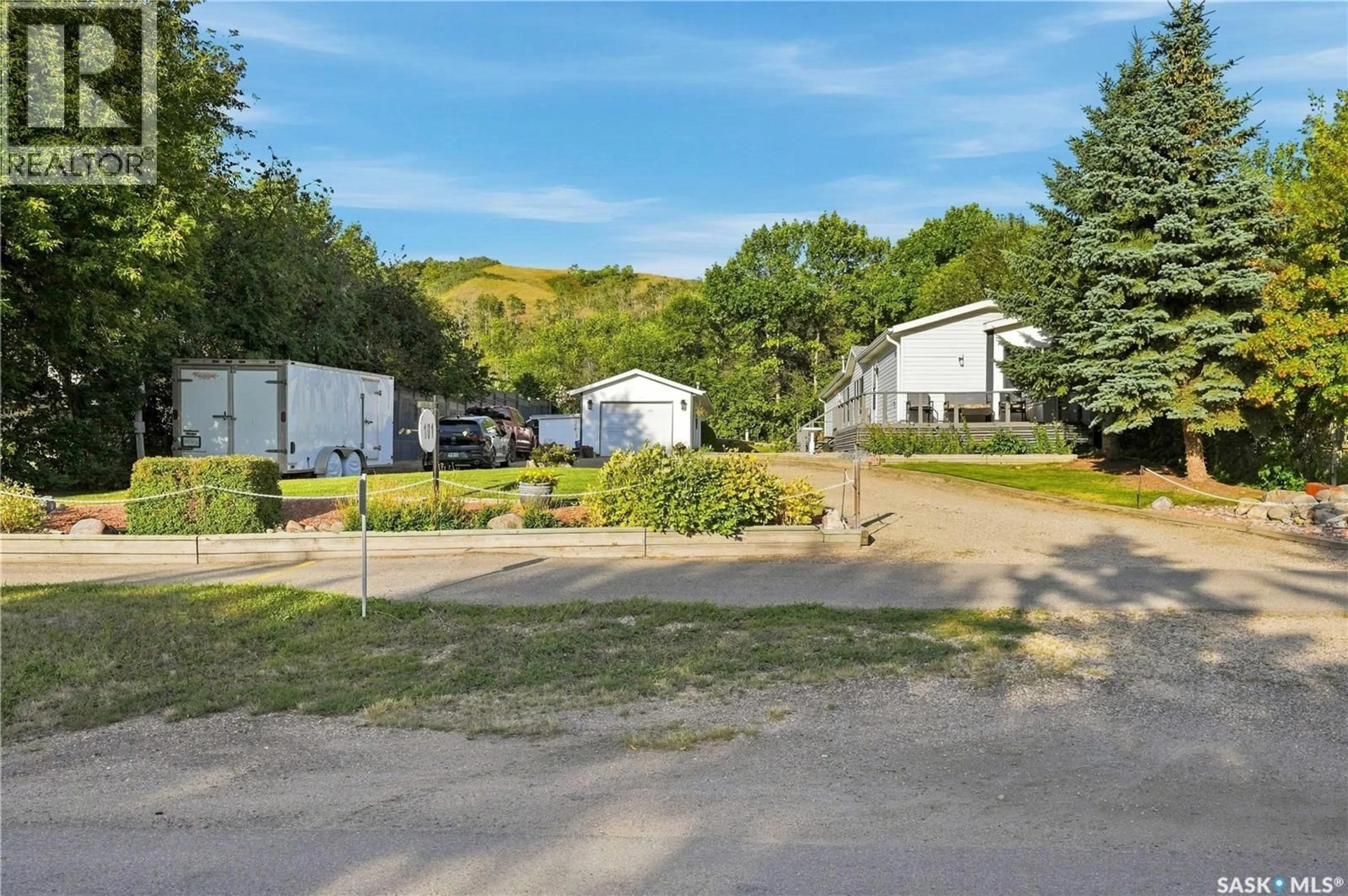 A pic from outside/outdoor area/front of a property/back of a property/a pic from drone, mountain view for 101 KATEPWA DRIVE, Katepwa Beach Saskatchewan S0G2K0