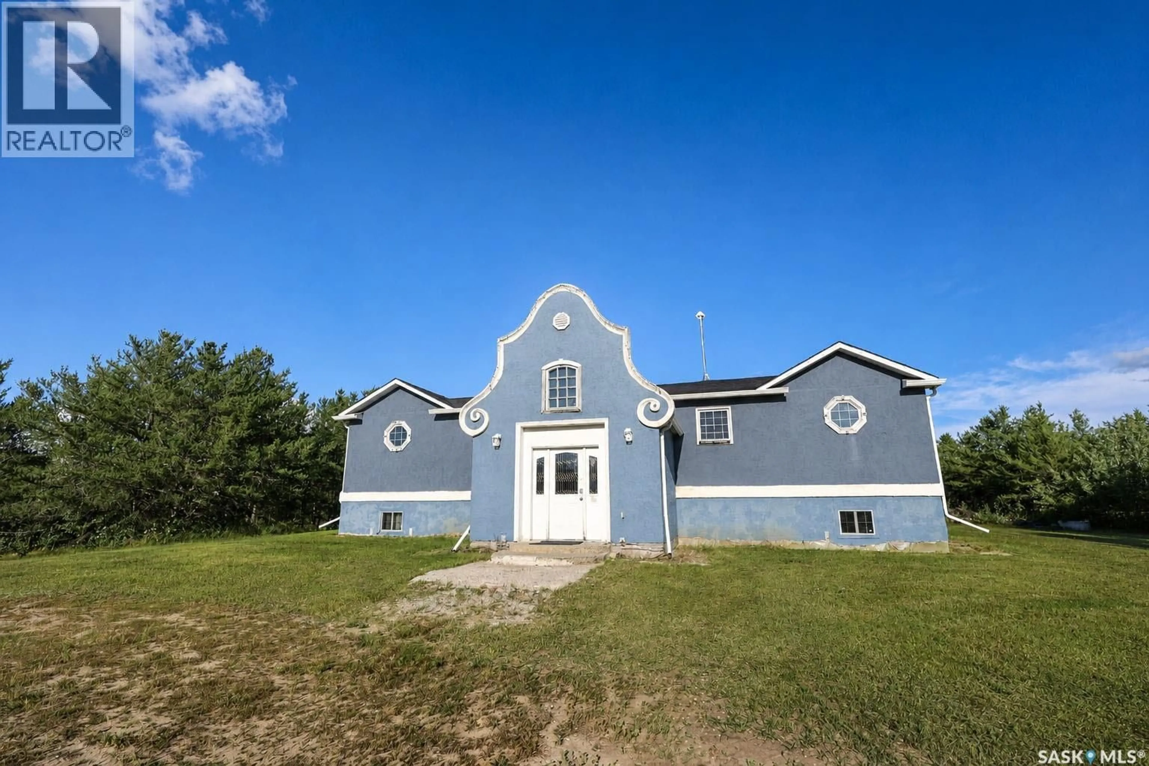 A pic from outside/outdoor area/front of a property/back of a property/a pic from drone, building for Lilly PLAIN ACREAGE, Duck Lake Rm No. 463 Saskatchewan S6V5R1