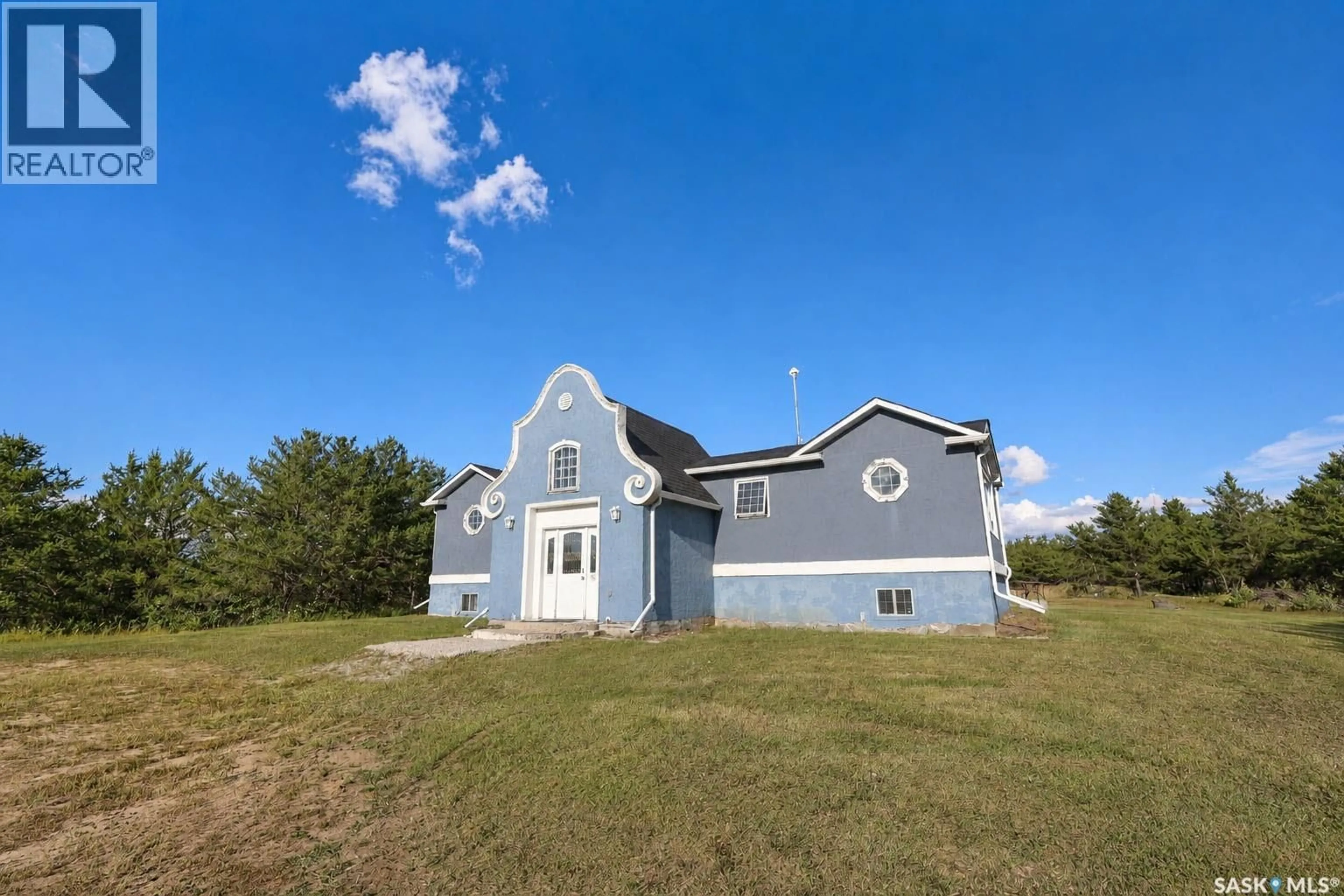 A pic from outside/outdoor area/front of a property/back of a property/a pic from drone, building for Lilly PLAIN ACREAGE, Duck Lake Rm No. 463 Saskatchewan S6V5R1