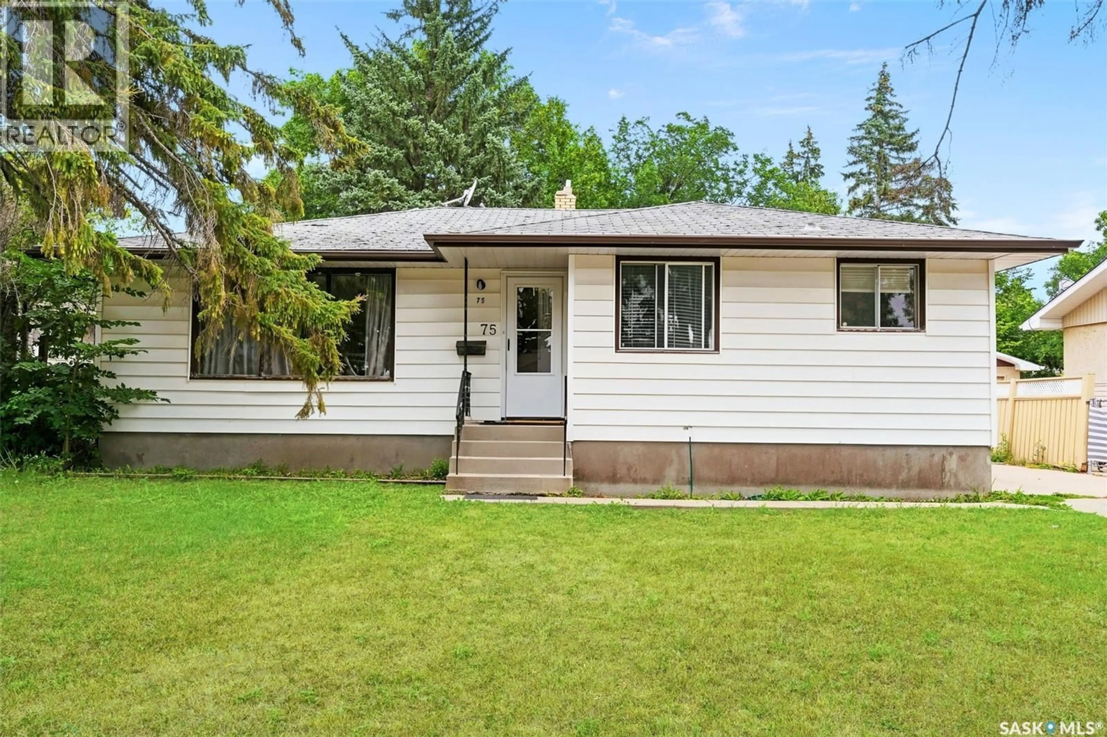 Home with vinyl exterior material, street for 75 CANNON STREET, Regina Saskatchewan S4N1L9