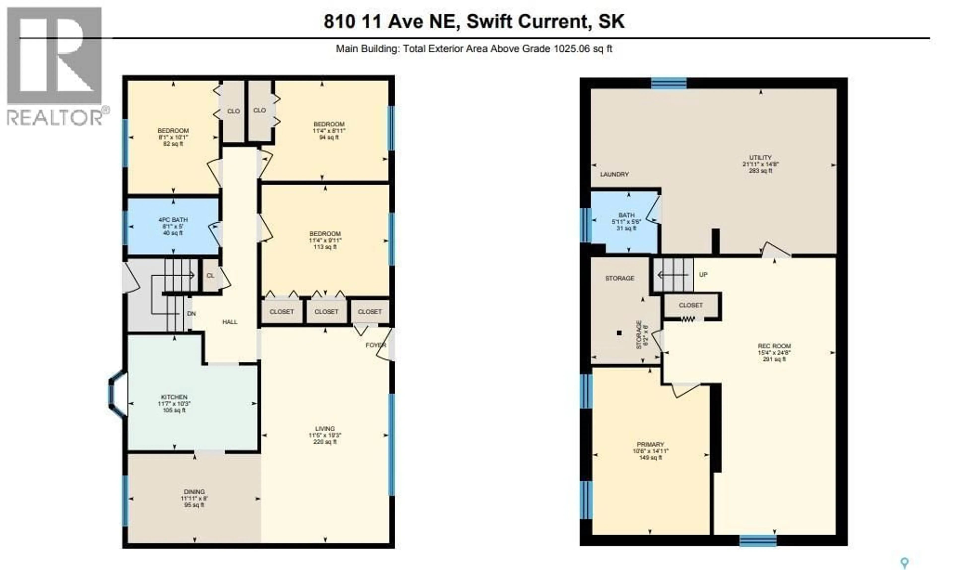 Floor plan for 810 11TH AVENUE, Swift Current Saskatchewan S9H2V4