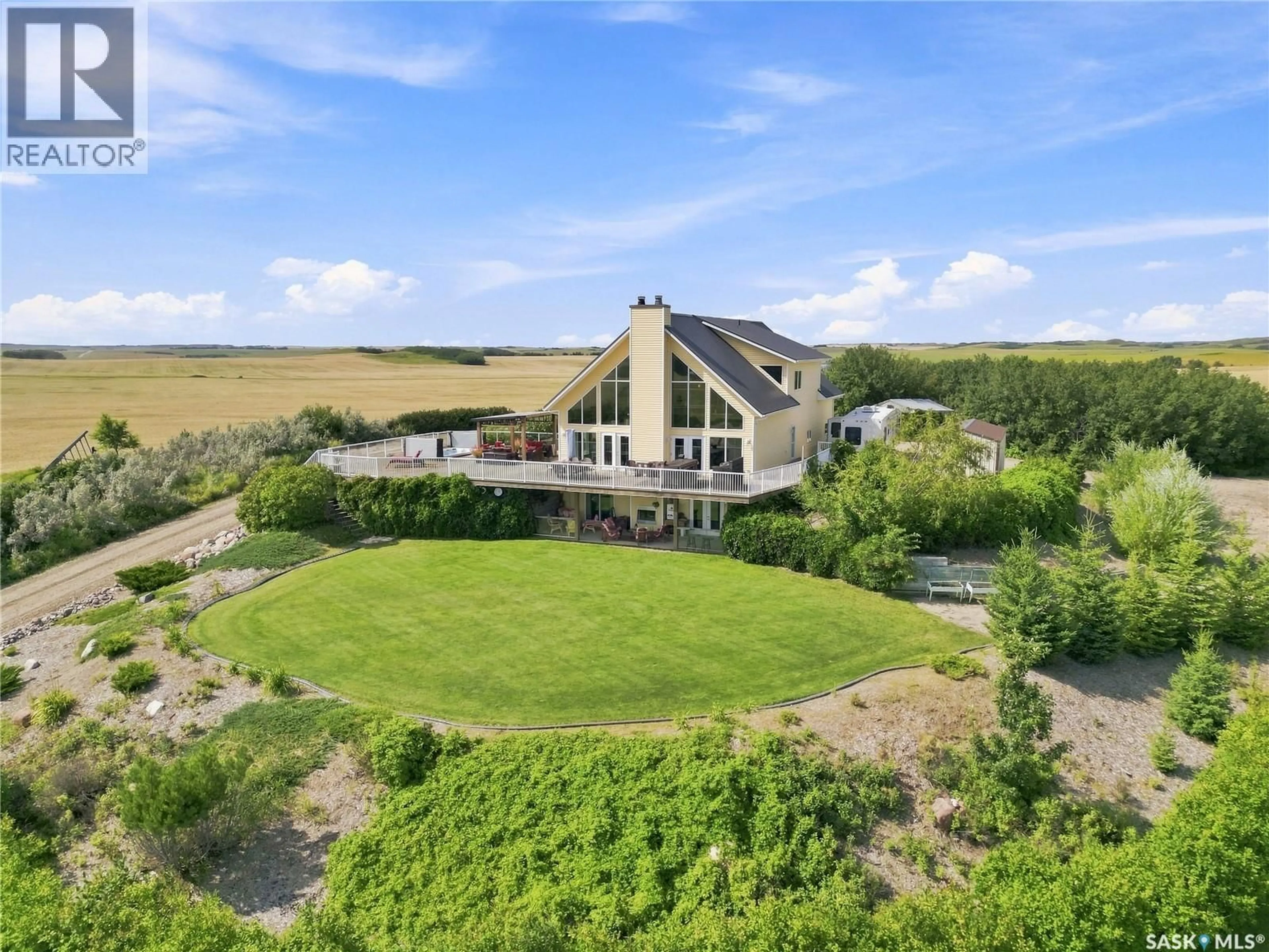 A pic from outside/outdoor area/front of a property/back of a property/a pic from drone, unknown for DELAINEY ACREAGE, Meota Rm No.468 Saskatchewan S0M1X0