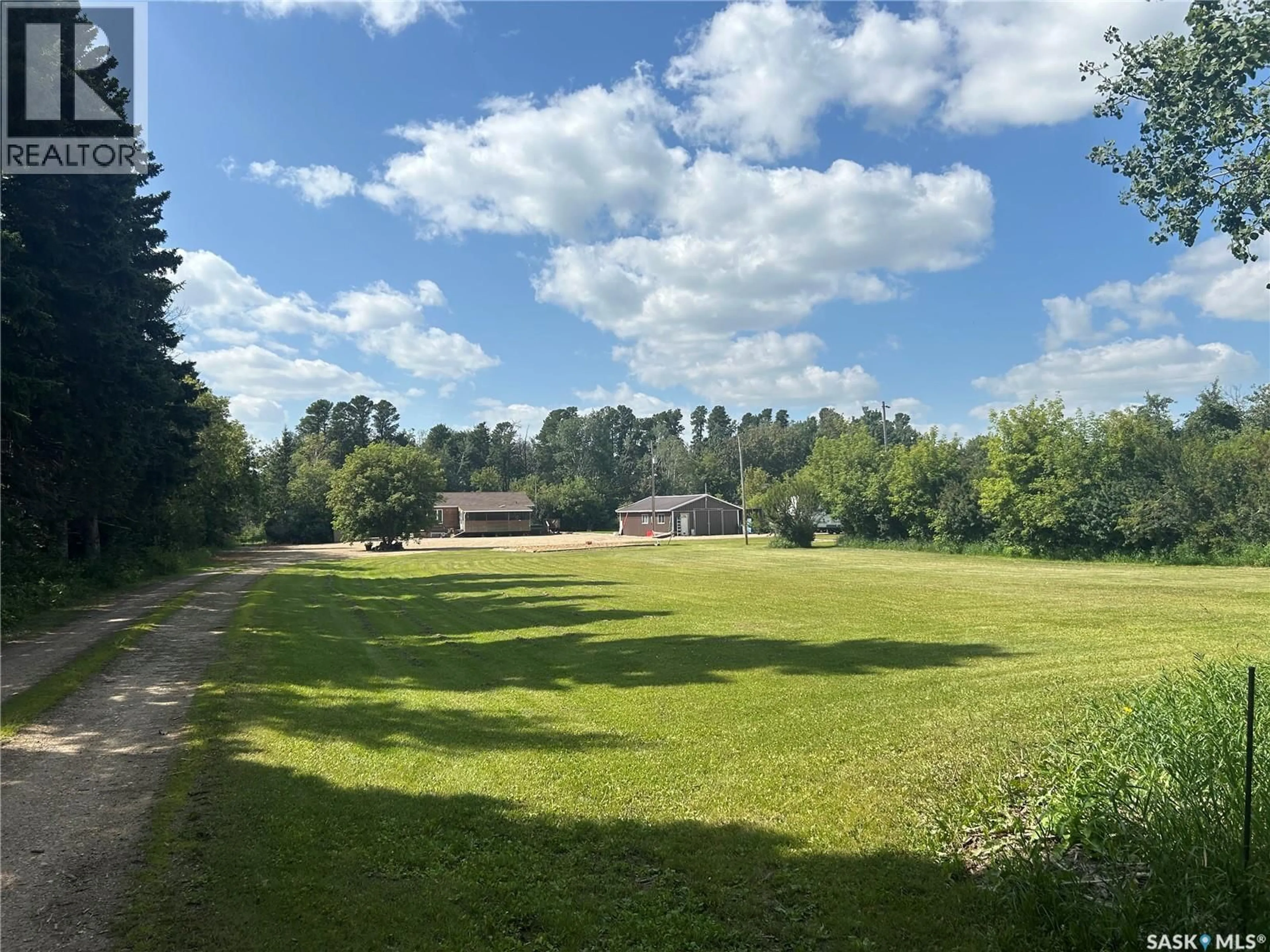 A pic from outside/outdoor area/front of a property/back of a property/a pic from drone, forest/trees view for DZURKA ACREAGE, Tisdale Rm No. 427 Saskatchewan S0E0E0
