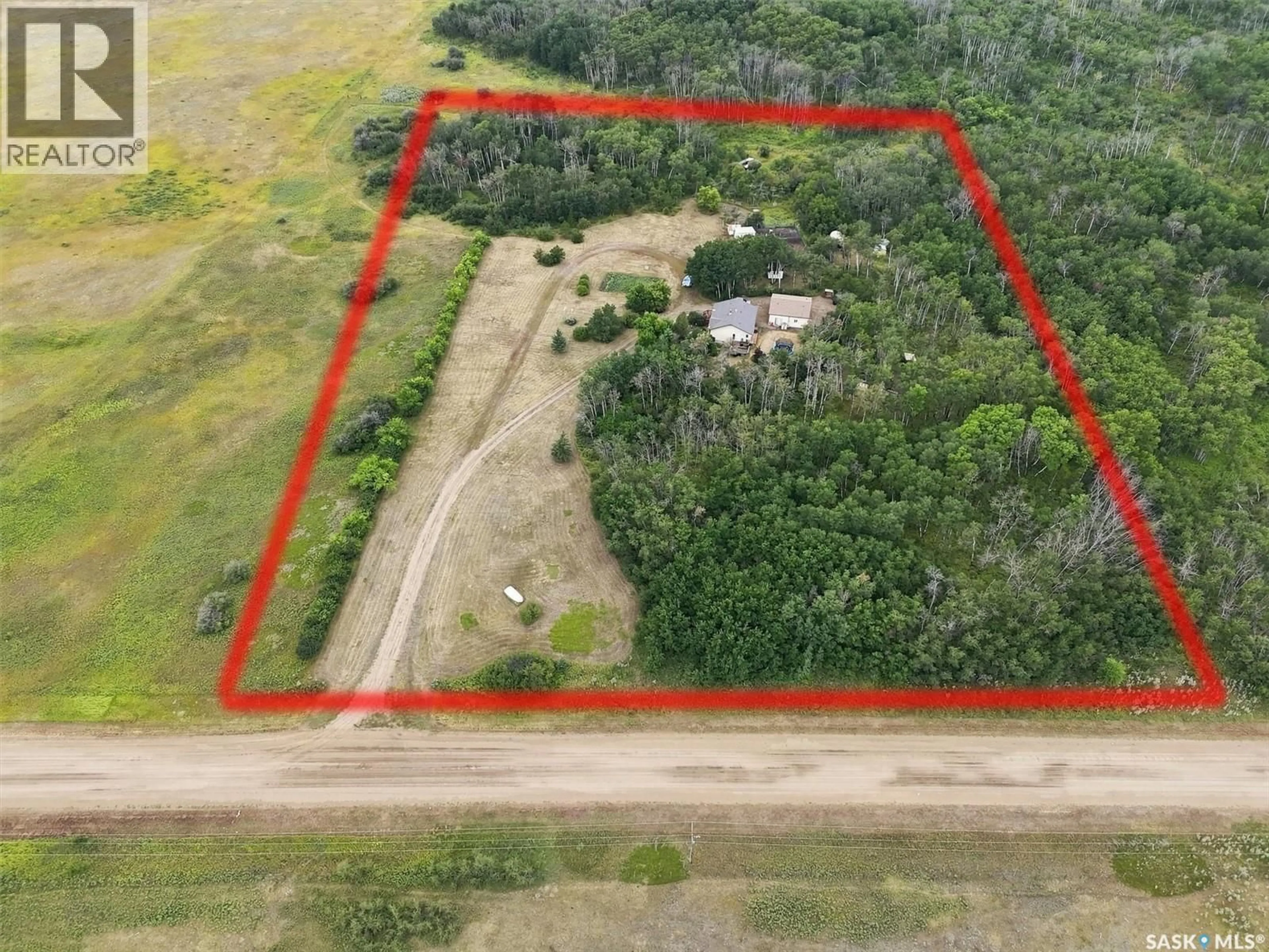 A pic from outside/outdoor area/front of a property/back of a property/a pic from drone, building for NYSTUEN LEE ACREAGE, Asquith Saskatchewan S0K1V0