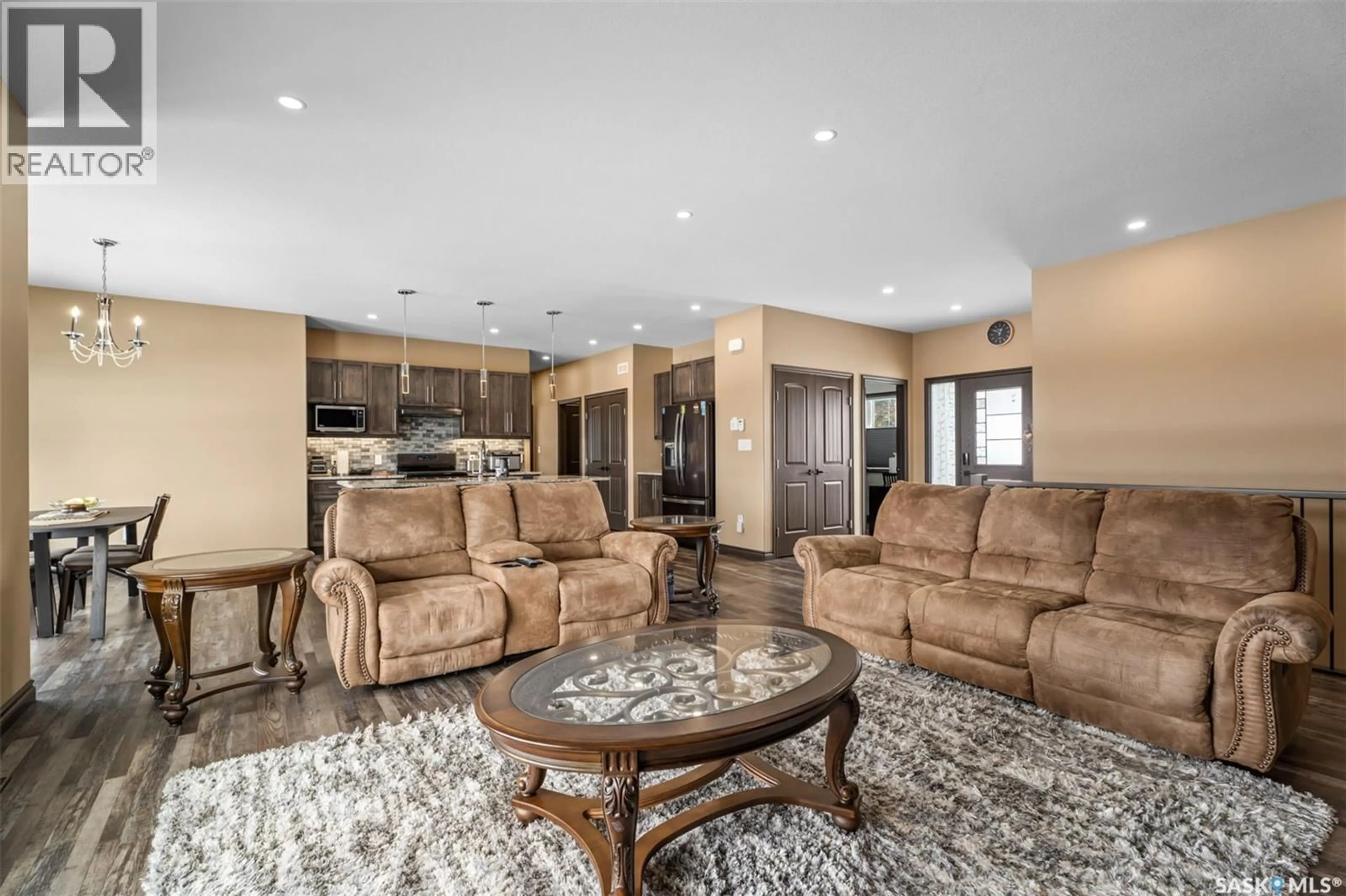 Living room with furniture, ceramic/tile floor for 503 8TH AVENUE, Watrous Saskatchewan S0K4T0