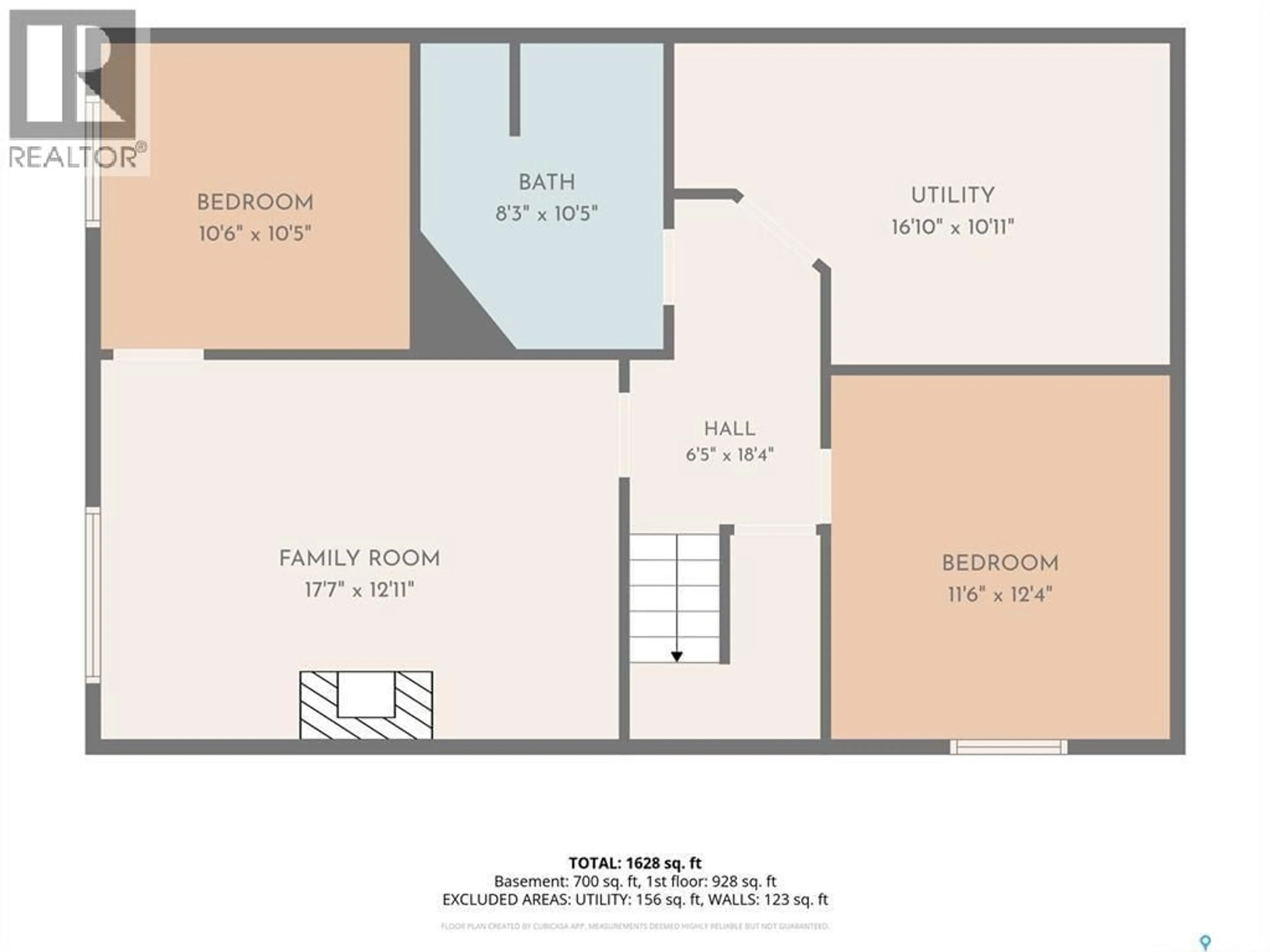 Floor plan for 986 ROWELL CRESCENT, Regina Saskatchewan S4X2A6