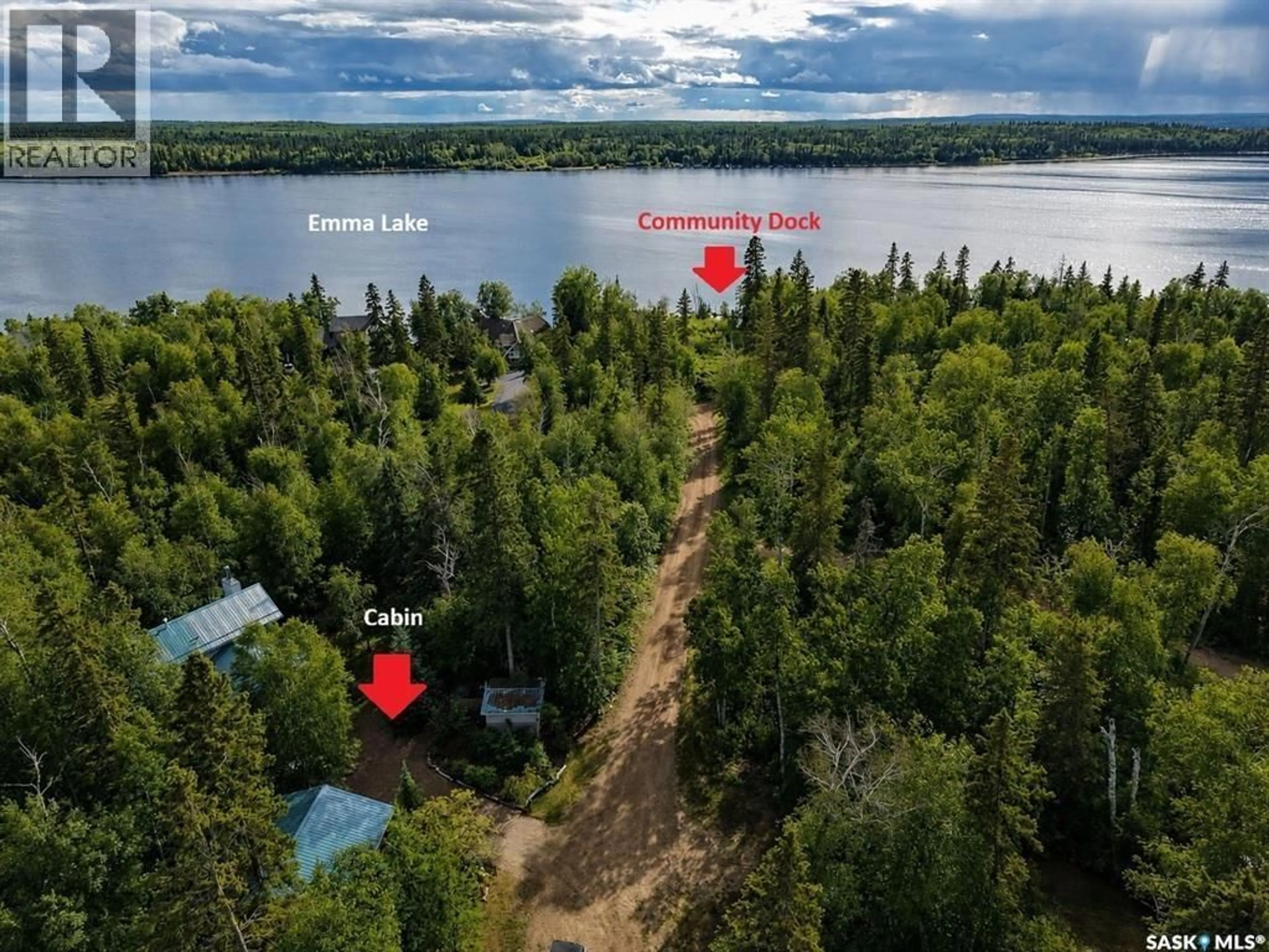 A pic from outside/outdoor area/front of a property/back of a property/a pic from drone, water/lake/river/ocean view for 101 DONNA PLACE, Lakeland Rm No. 521 Saskatchewan S0J0N0