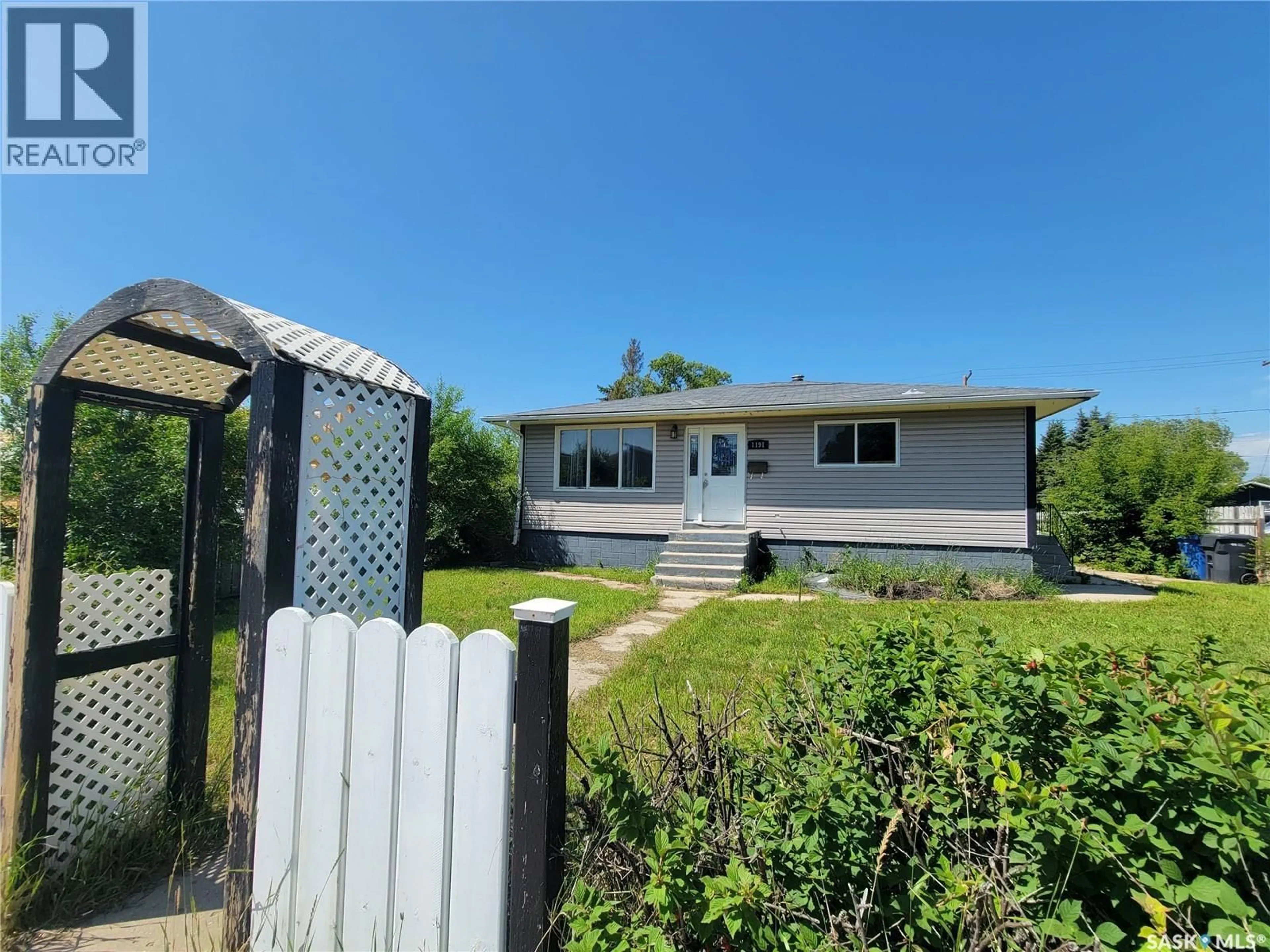 A pic from outside/outdoor area/front of a property/back of a property/a pic from drone, street for 1191 110TH STREET, North Battleford Saskatchewan S9A2H5