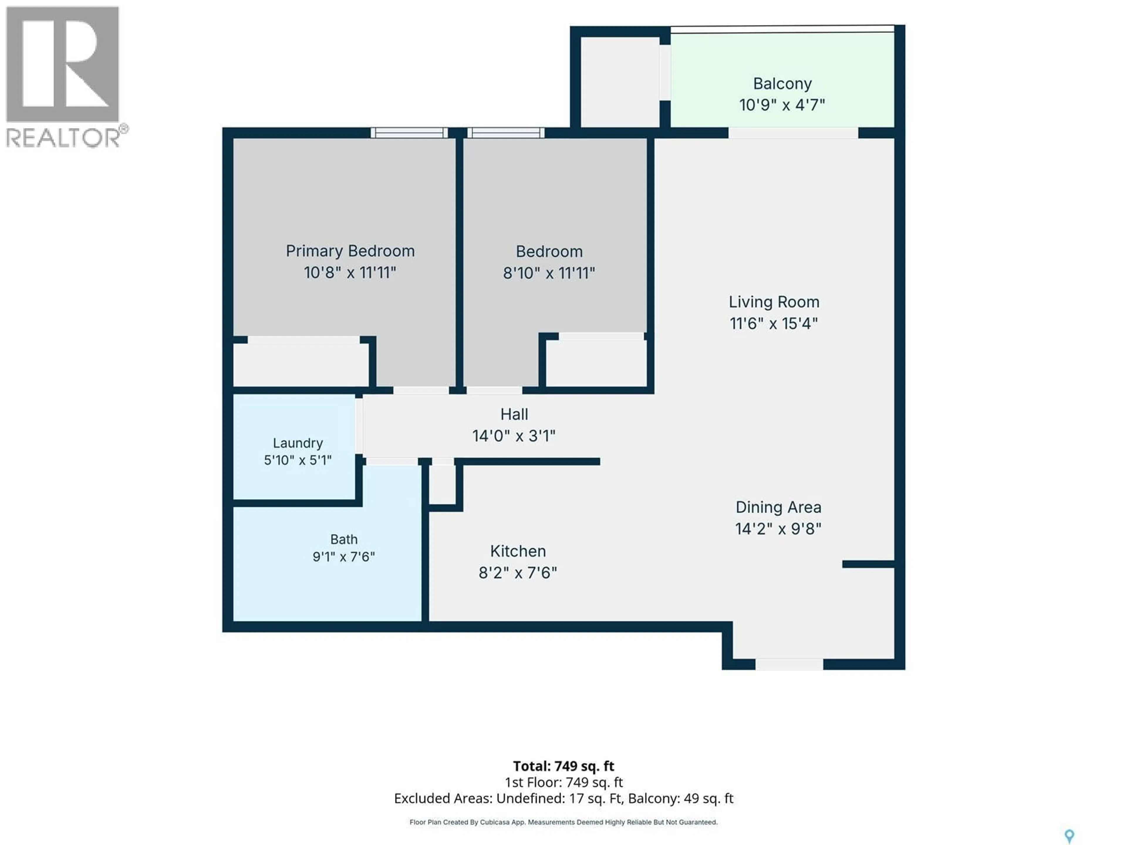 Floor plan for 403 - 212 TAIT COURT, Saskatoon Saskatchewan S7H5L3