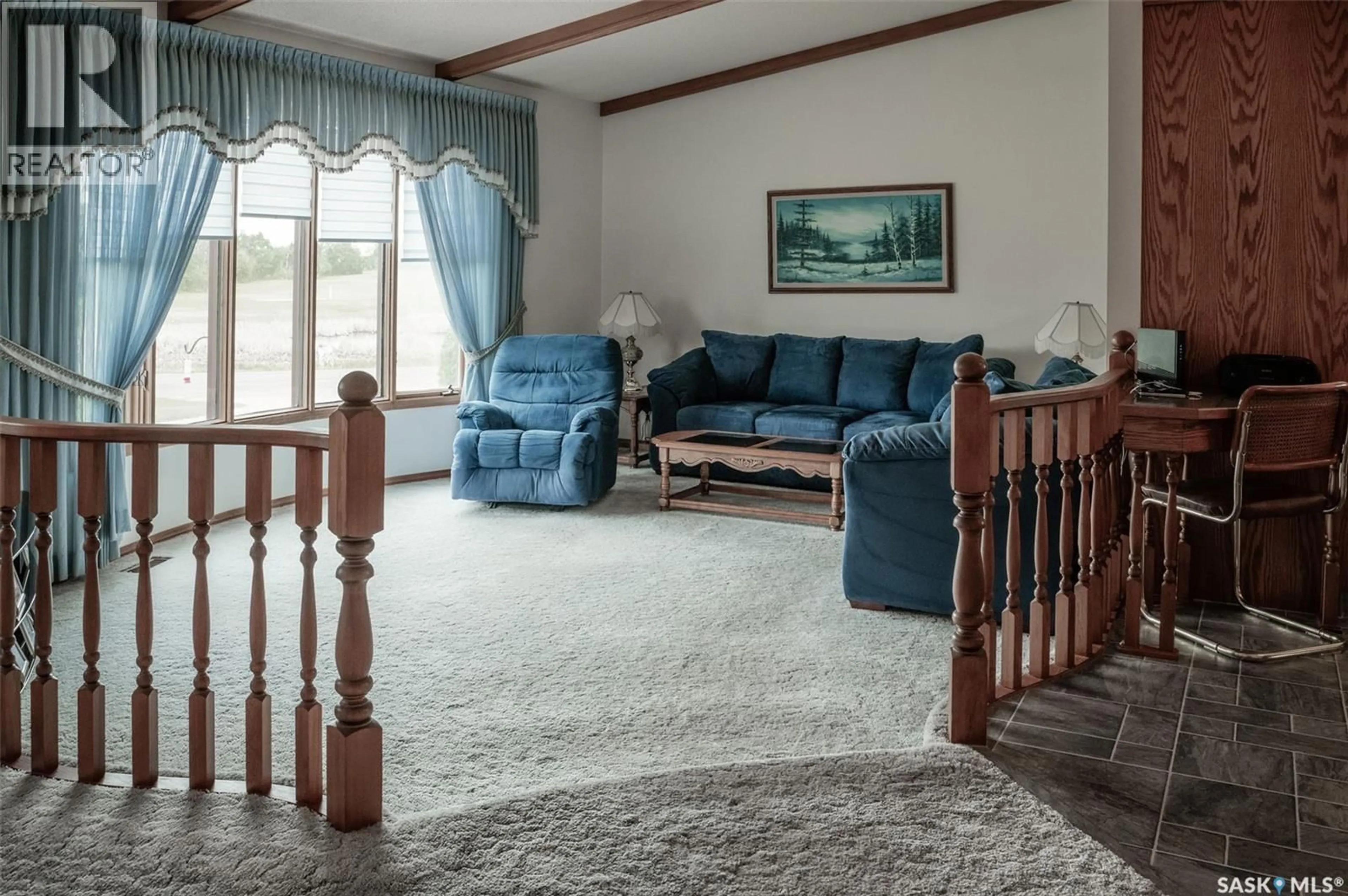 Living room with furniture, carpet floor for 304 PIERSON STREET, Neudorf Saskatchewan S0A2T0