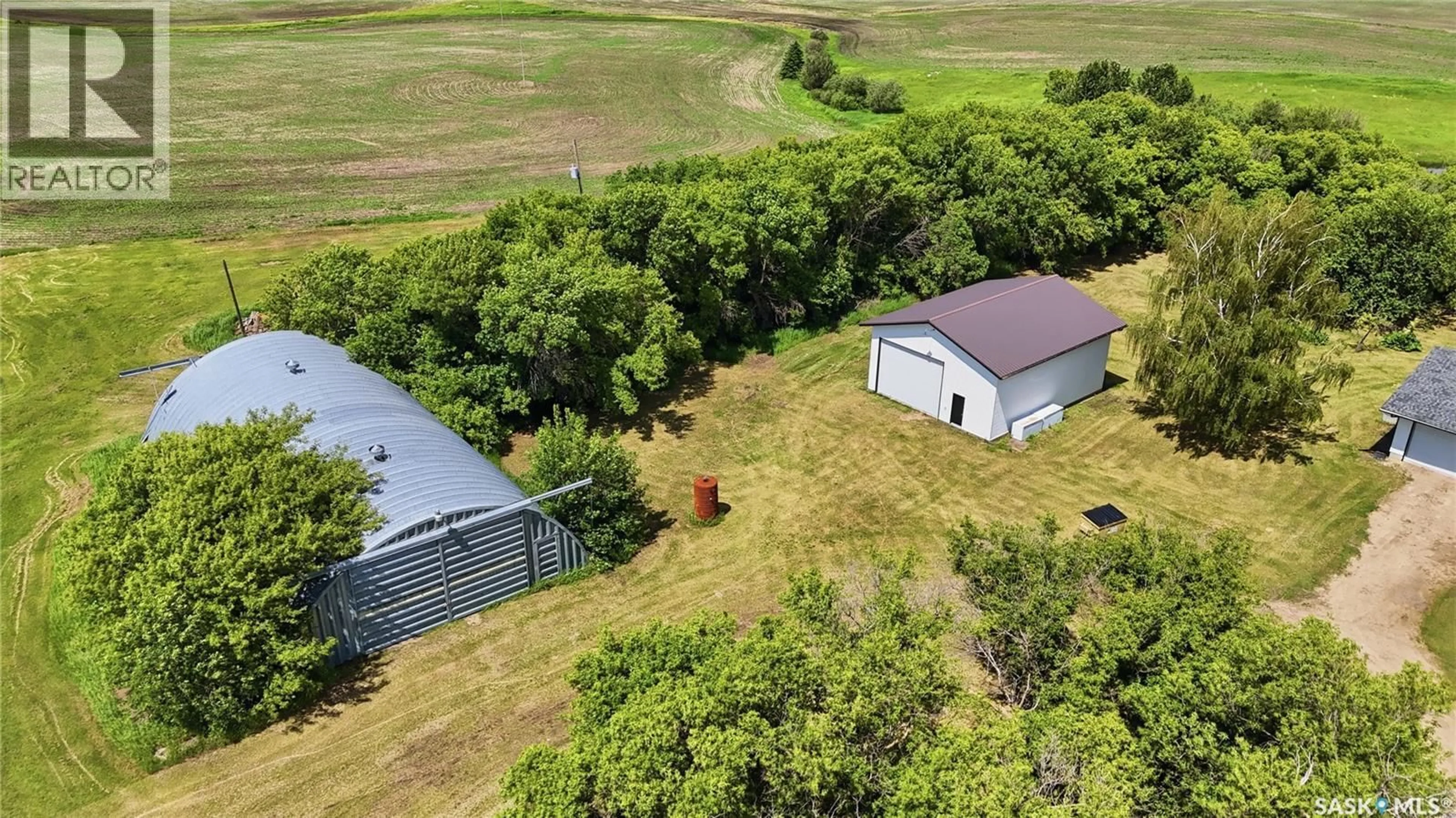 A pic from outside/outdoor area/front of a property/back of a property/a pic from drone, unknown for DOMREMY ACREAGE, St. Louis RM No. 431 Saskatchewan S0K1G0