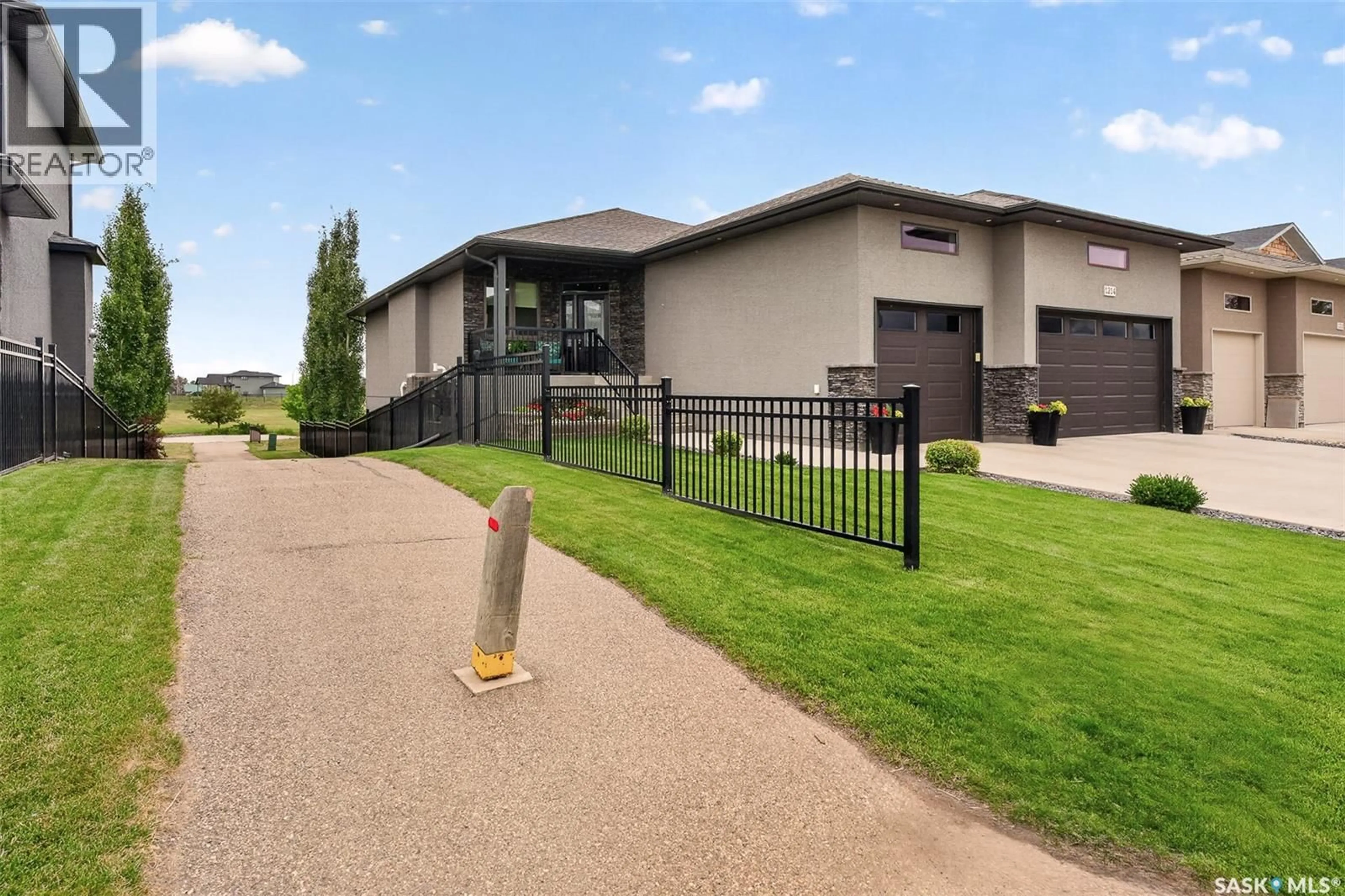 A pic from outside/outdoor area/front of a property/back of a property/a pic from drone, building for 1214 MEIER DRIVE, Moose Jaw Saskatchewan S6J0B2