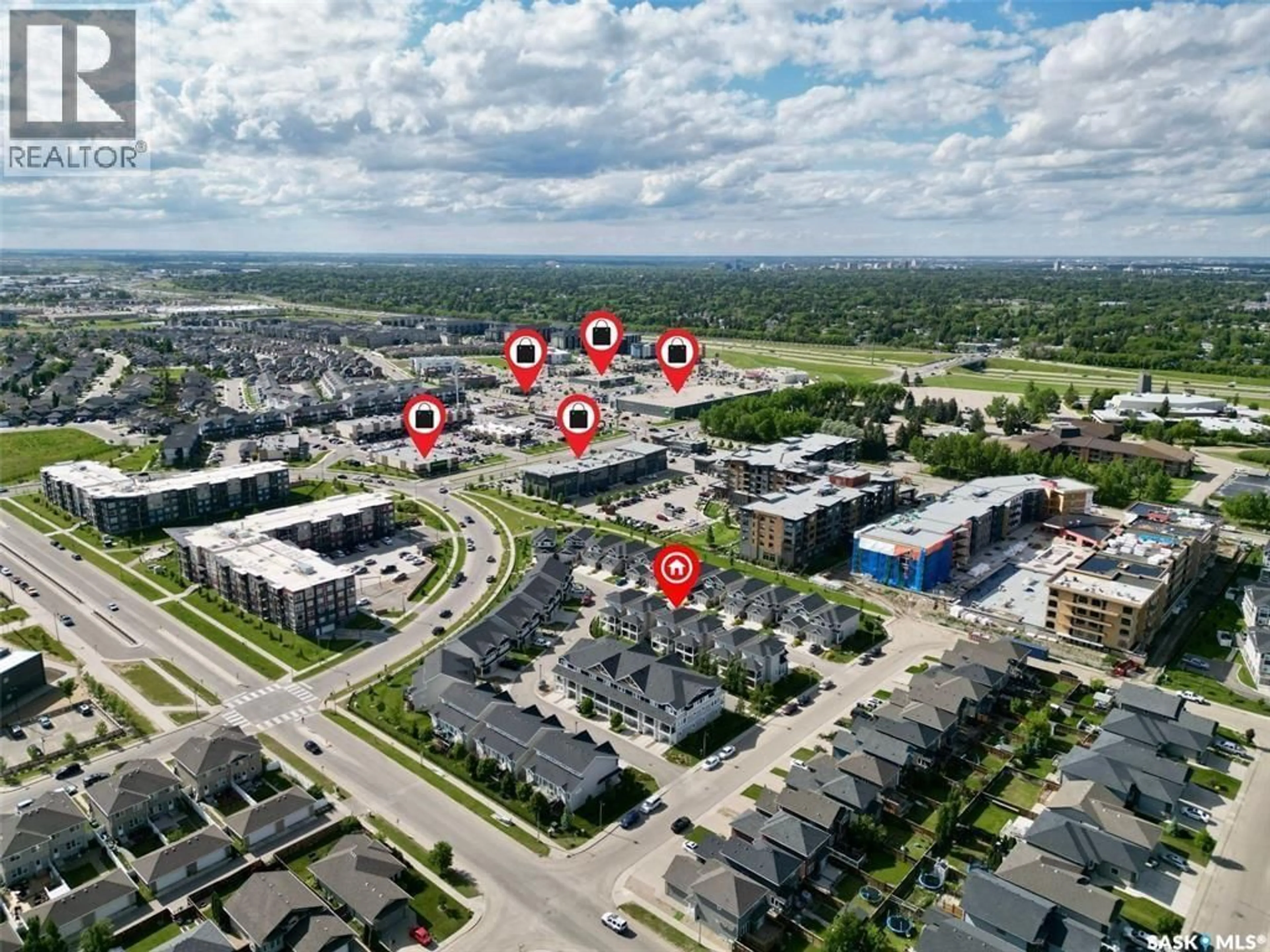 A pic from outside/outdoor area/front of a property/back of a property/a pic from drone, street for 315 - 128 DICKSON CRESCENT, Saskatoon Saskatchewan S7T0Z1
