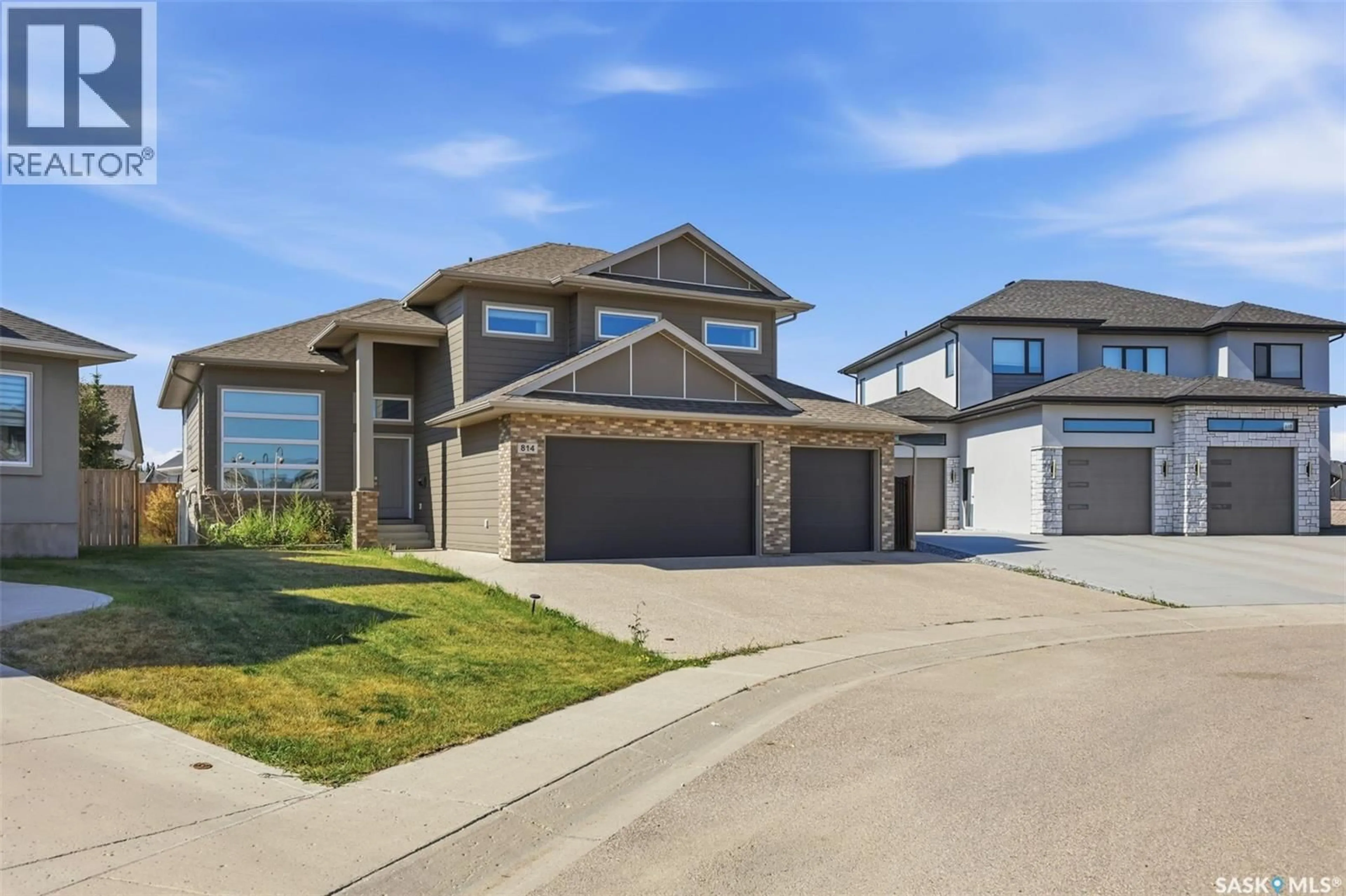 Home with brick exterior material, street for 814 WERSCHNER COURT, Saskatoon Saskatchewan S7V0G7