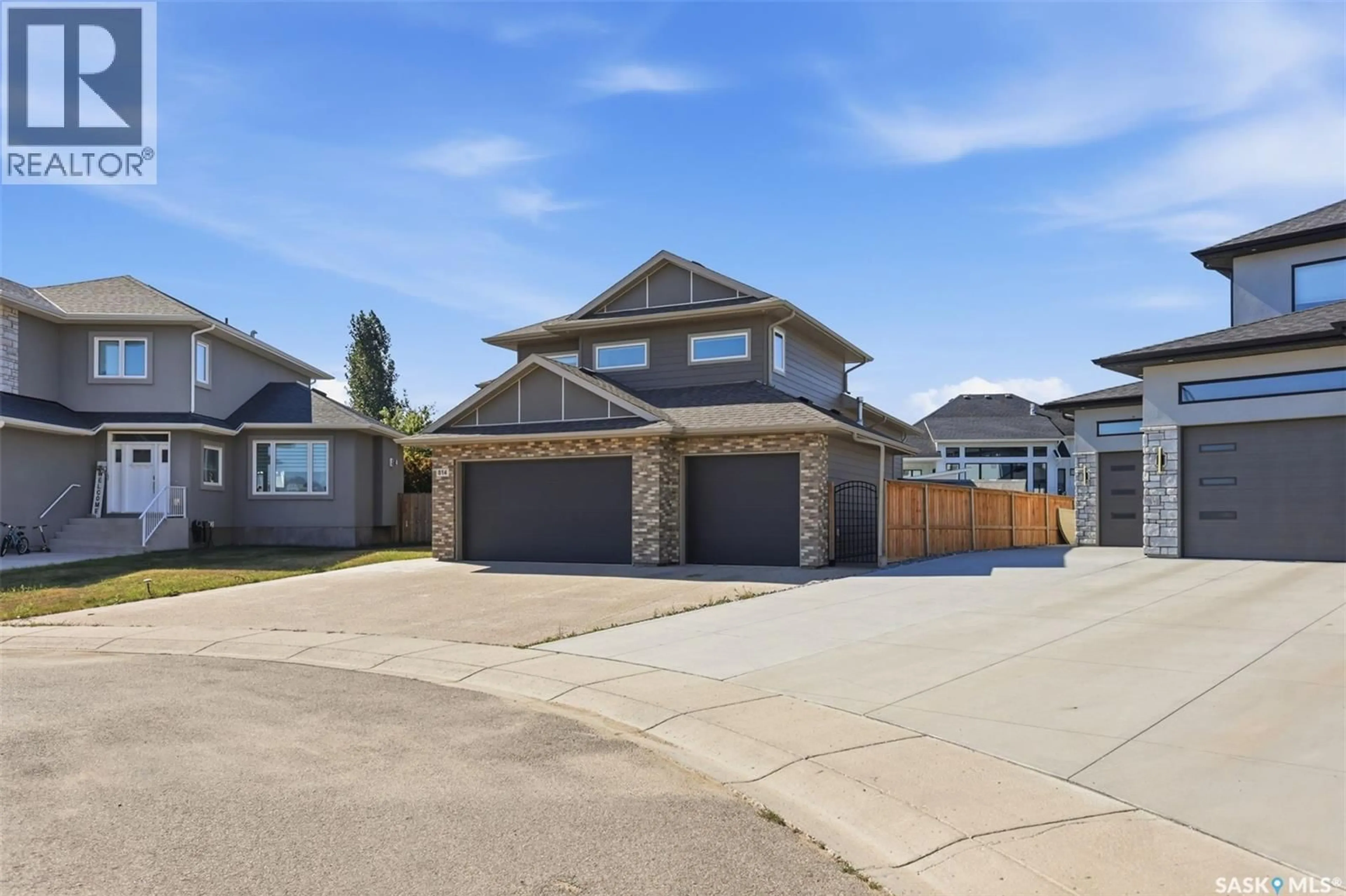 Home with brick exterior material, street for 814 WERSCHNER COURT, Saskatoon Saskatchewan S7V0G7