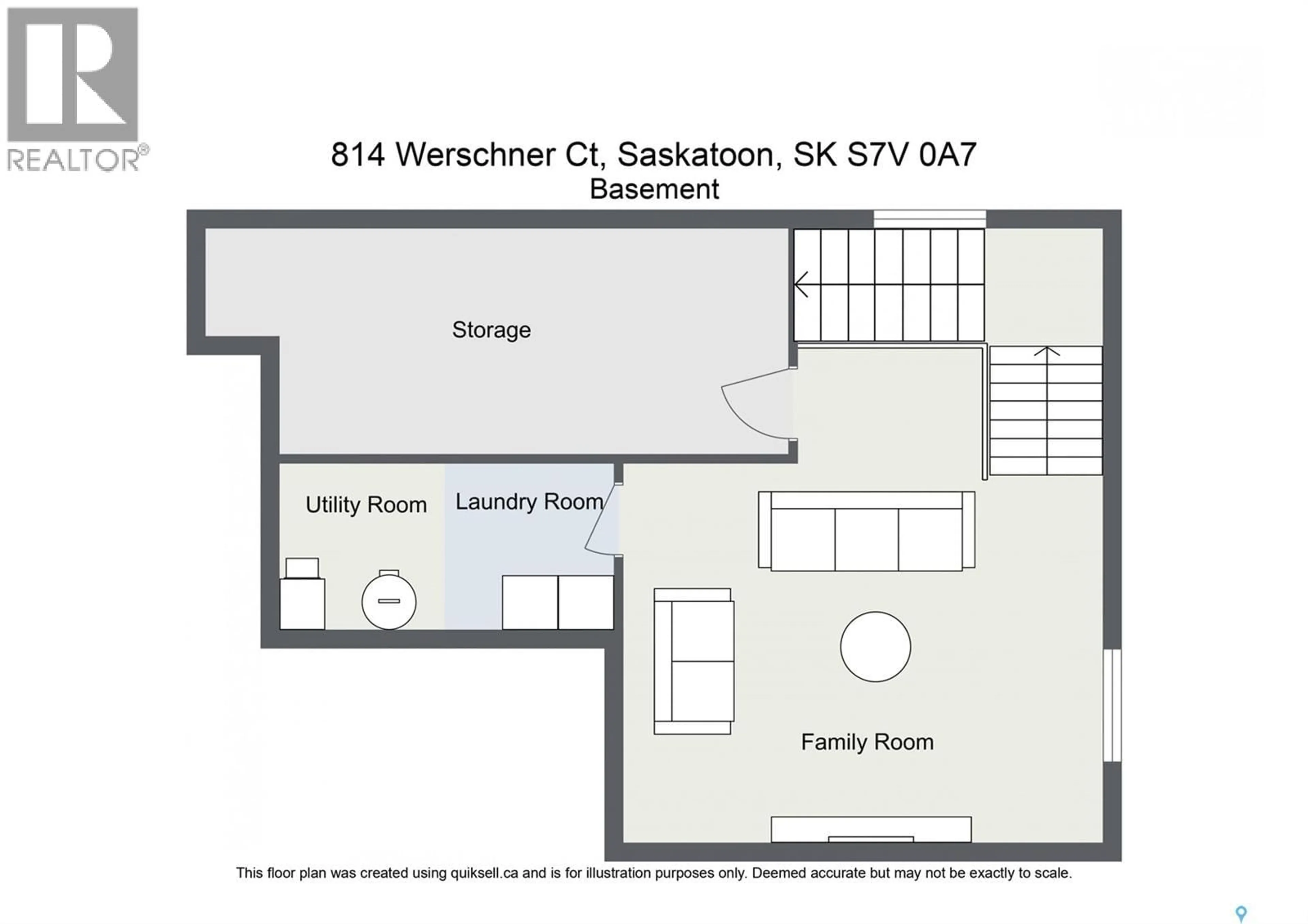 Floor plan for 814 WERSCHNER COURT, Saskatoon Saskatchewan S7V0G7