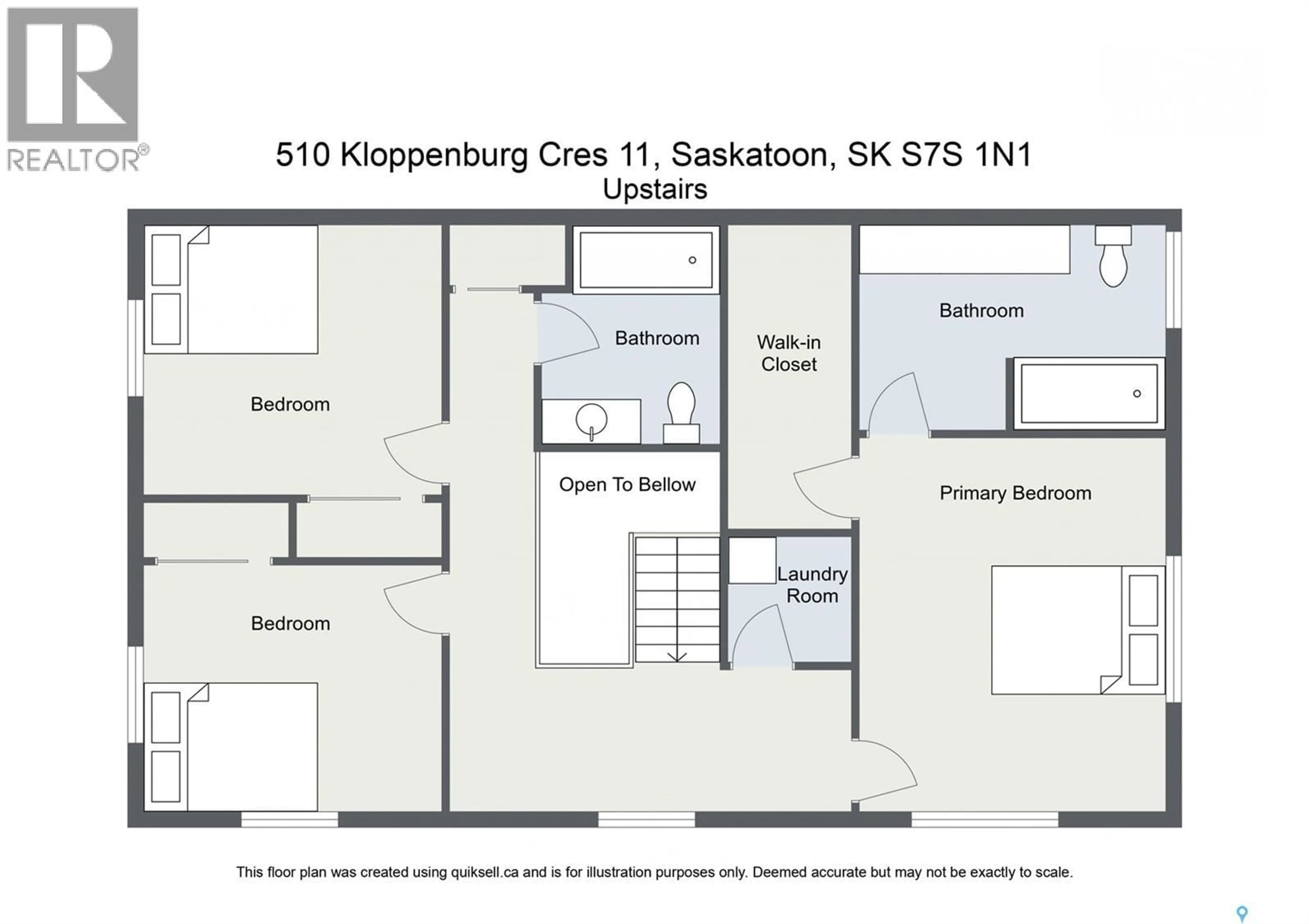 Floor plan for 11 510 KLOPPENBURG CRESCENT, Saskatoon Saskatchewan S7W0X8