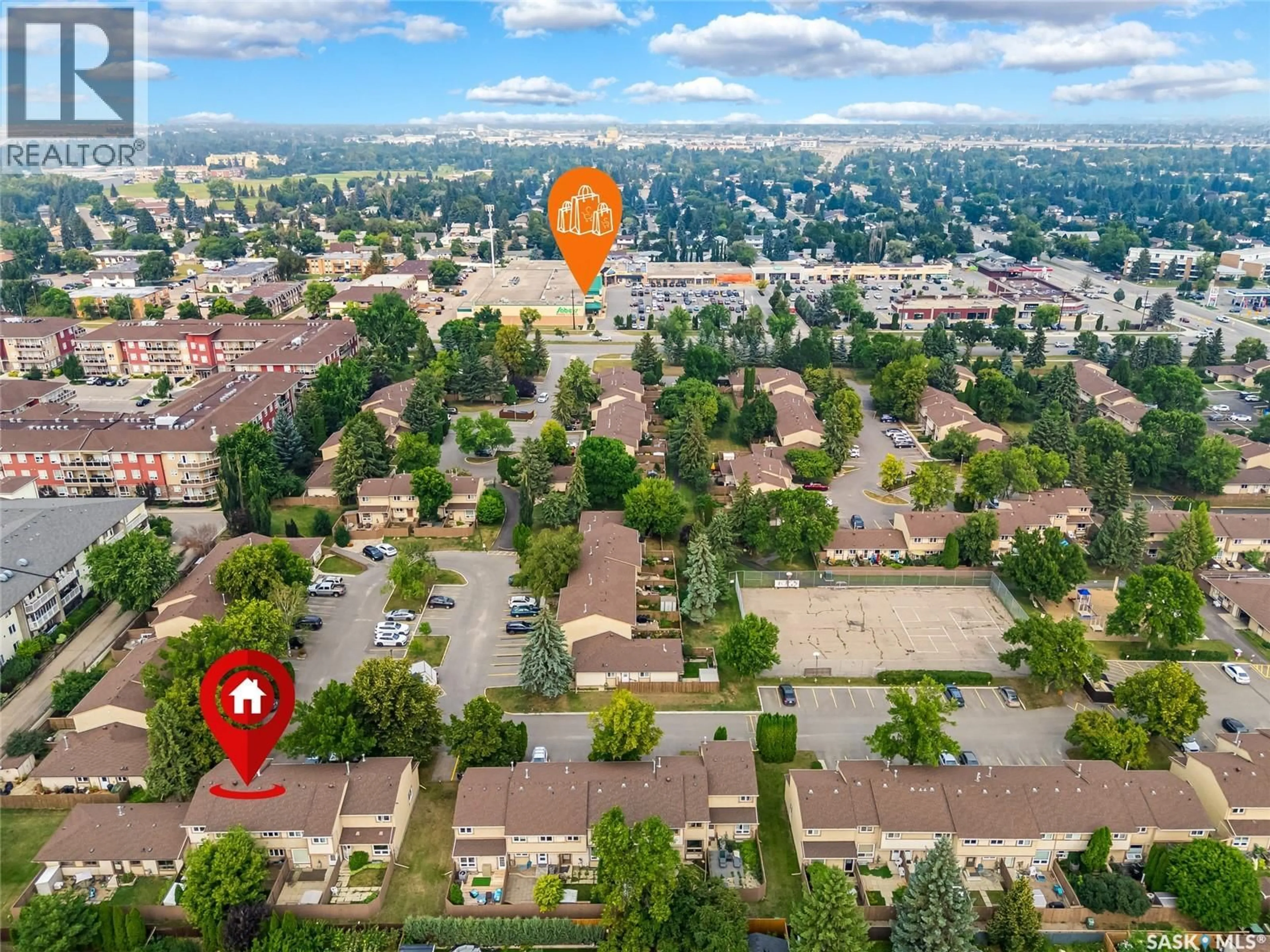 A pic from outside/outdoor area/front of a property/back of a property/a pic from drone, unknown for 1128 - 169 MCKERCHER DRIVE, Saskatoon Saskatchewan S7H4Y7