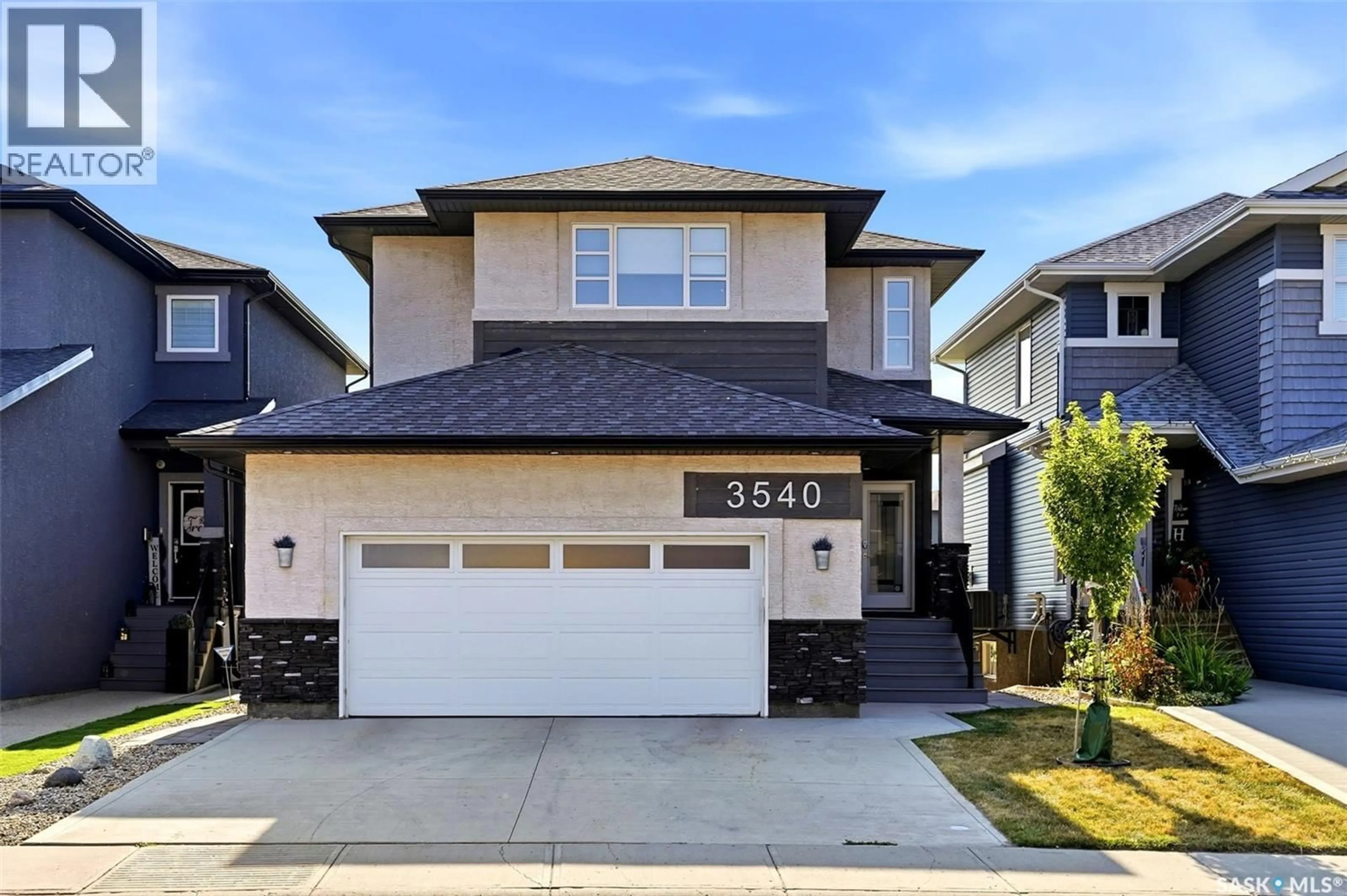 Home with vinyl exterior material, street for 3540 GREEN LILY ROAD, Regina Saskatchewan S4V3M8