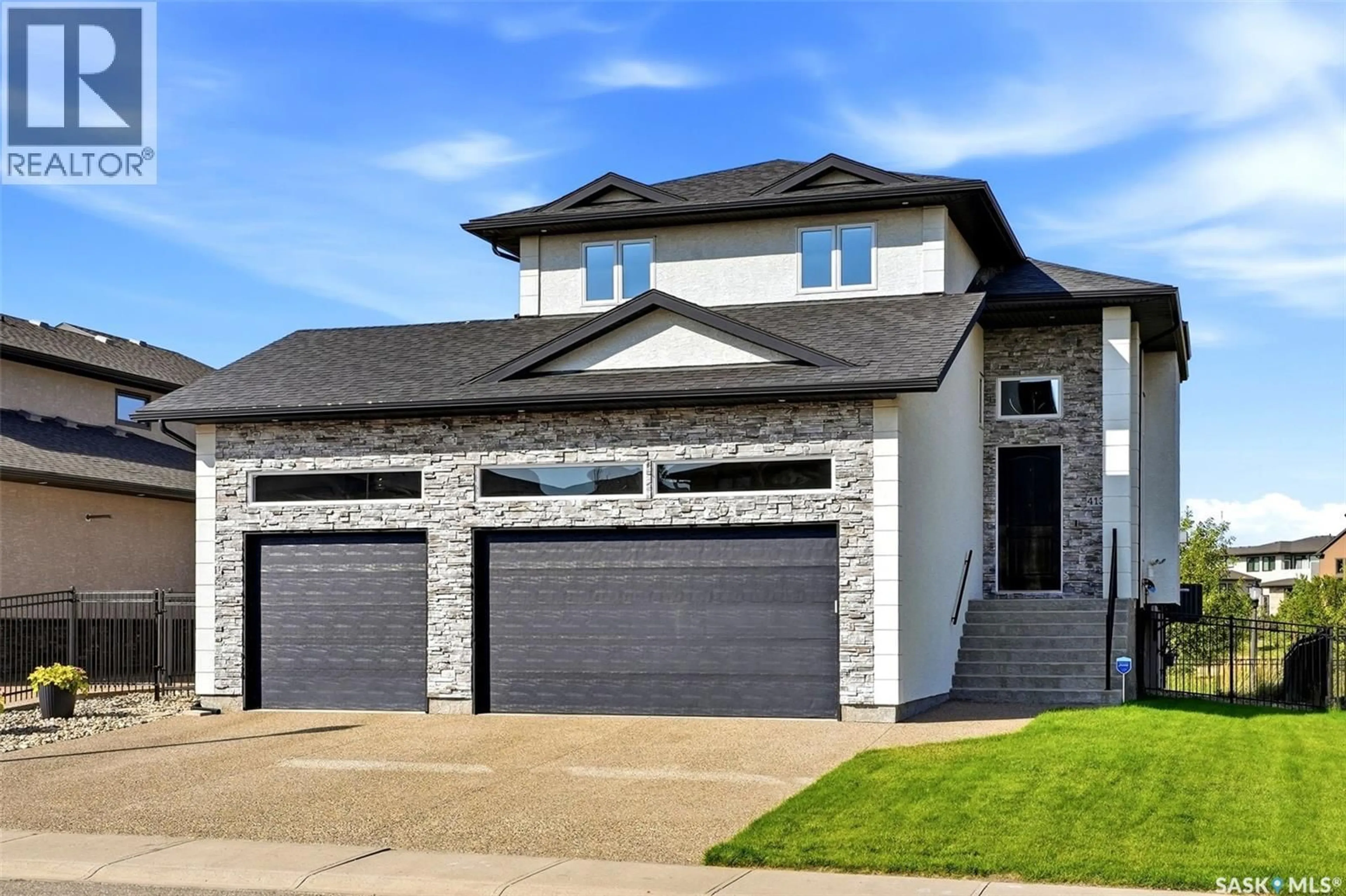 Home with brick exterior material, street for E - 4132 GREEN WILLOW TERRACE, Regina Saskatchewan S4V1M3