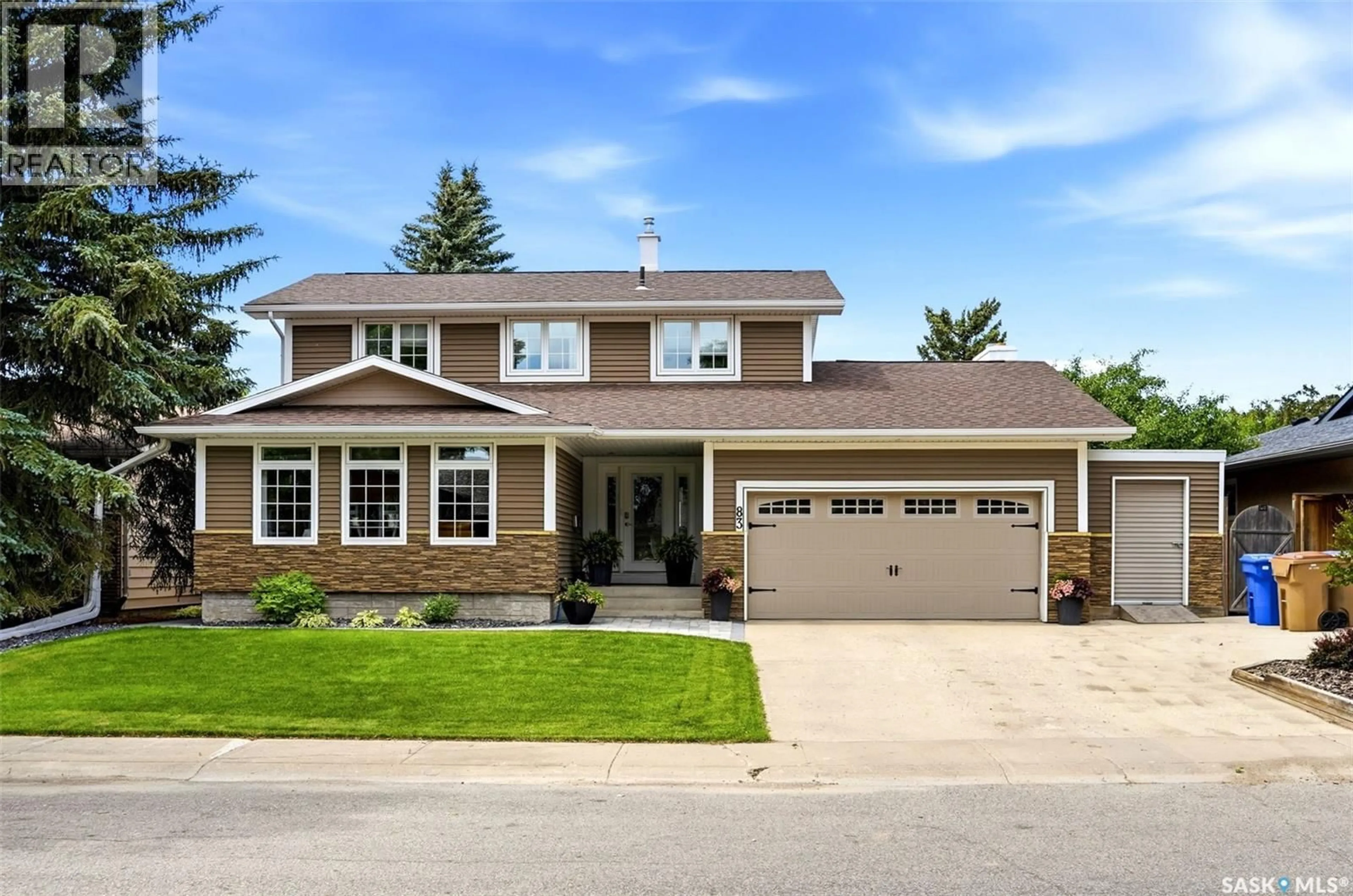 Home with brick exterior material, street for 83 MARQUIS CRESCENT, Regina Saskatchewan S4S6J8