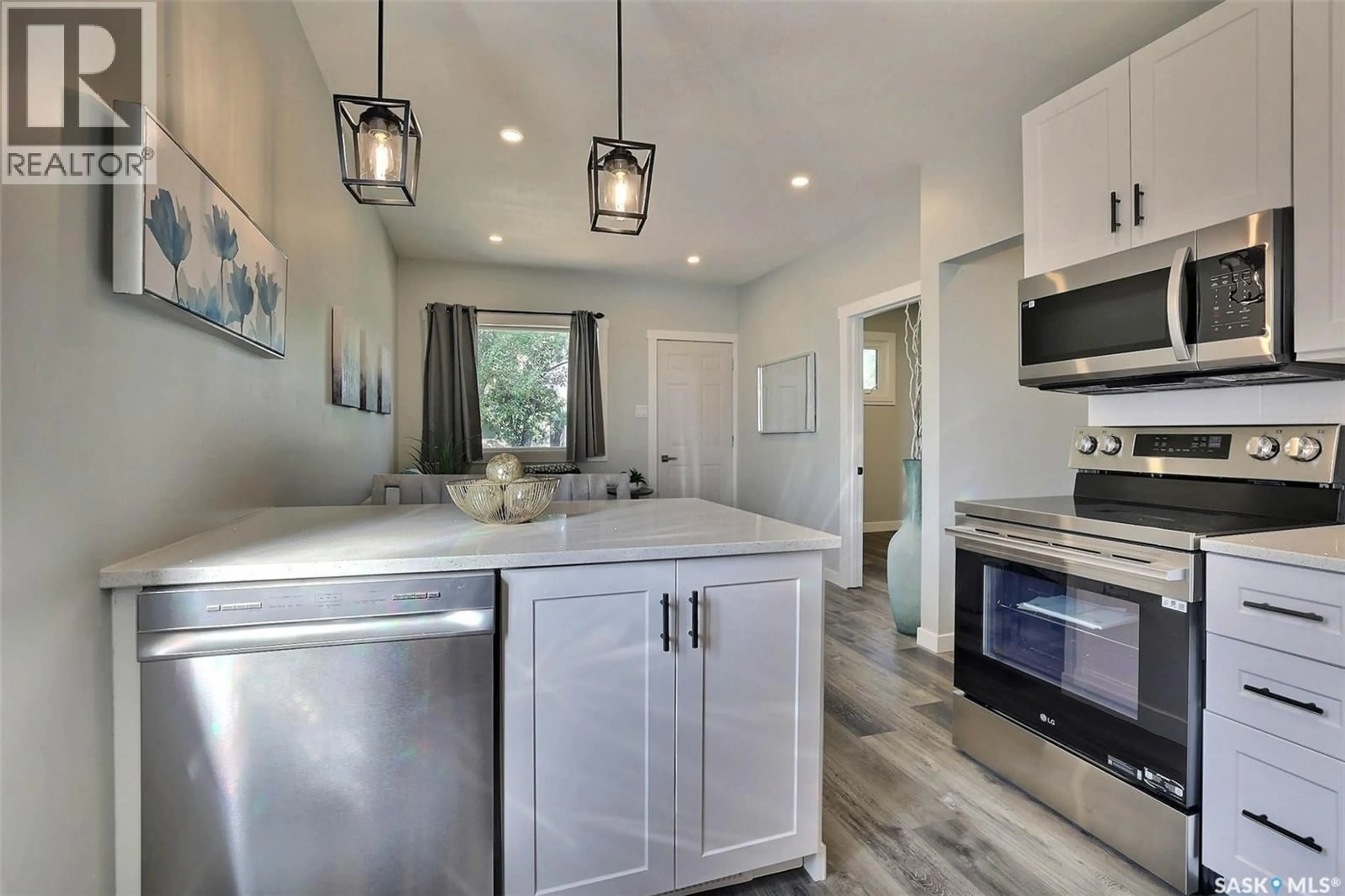 Open concept kitchen, ceramic/tile floor for 2305 MCDONALD STREET, Regina Saskatchewan S4N2Z2