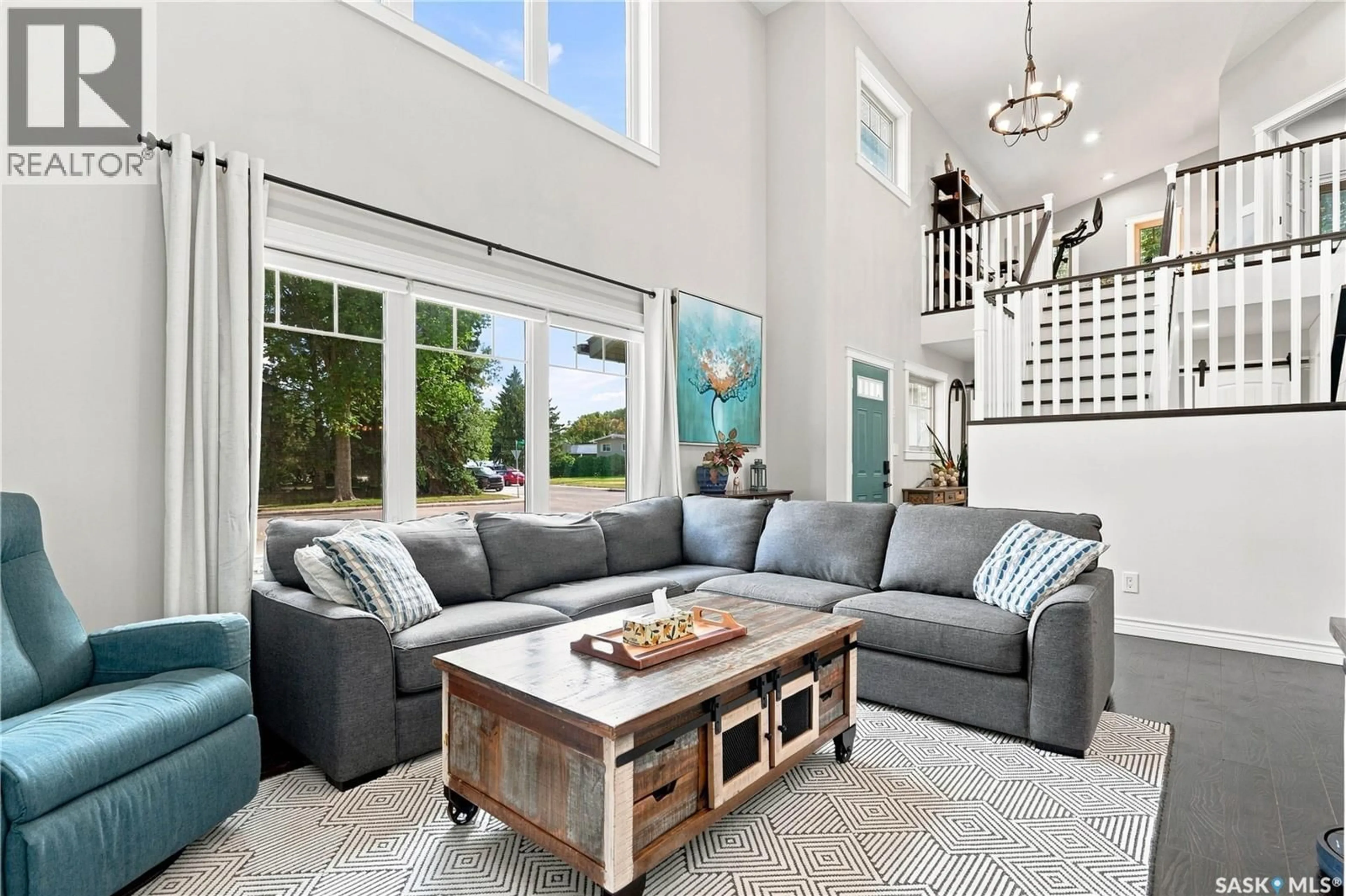 Living room with furniture, unknown for 58 MOXON CRESCENT, Saskatoon Saskatchewan S7H3B9