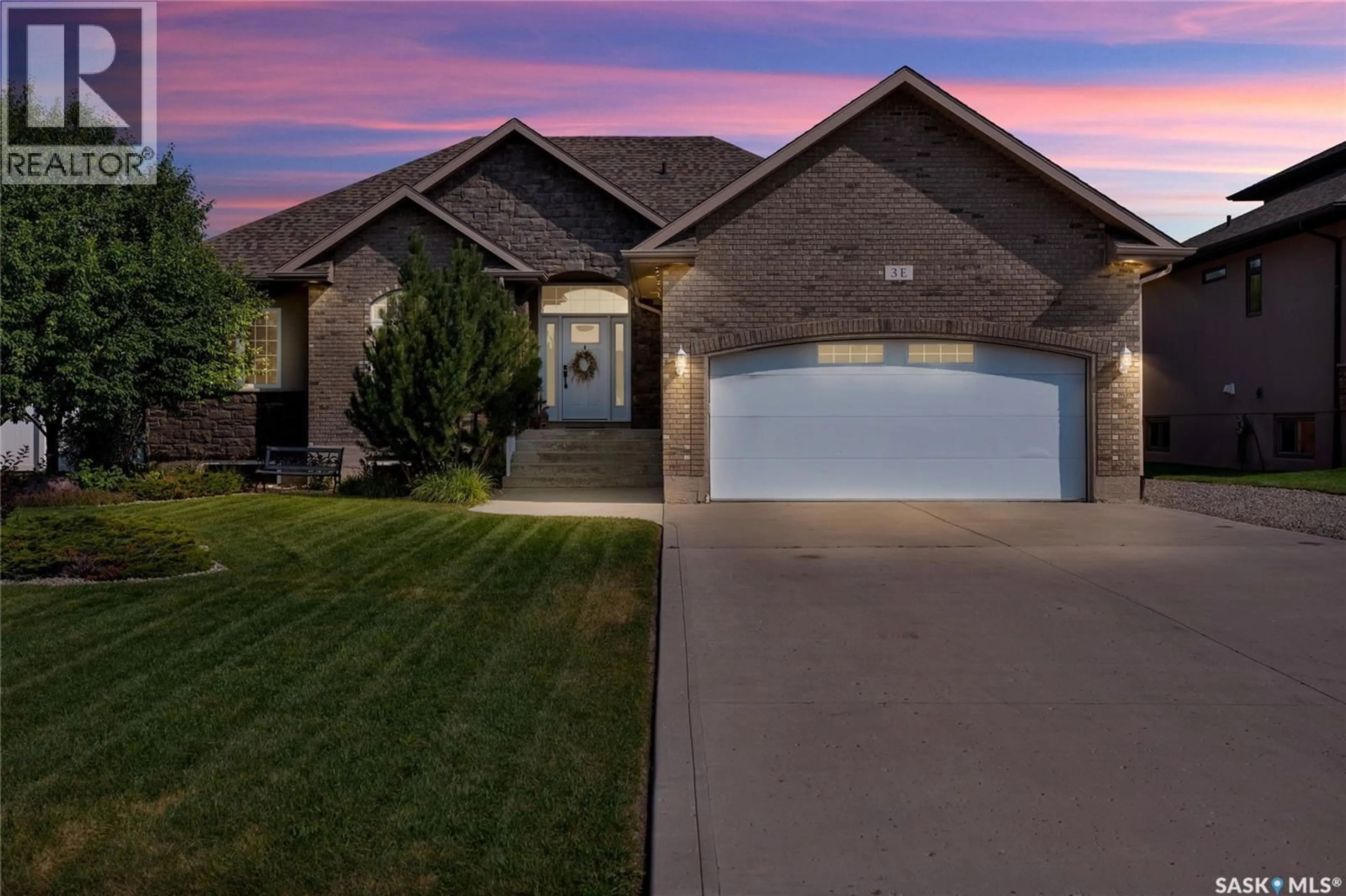 Home with brick exterior material, street for 3 LOTT ROAD, White City Saskatchewan S4L5B1