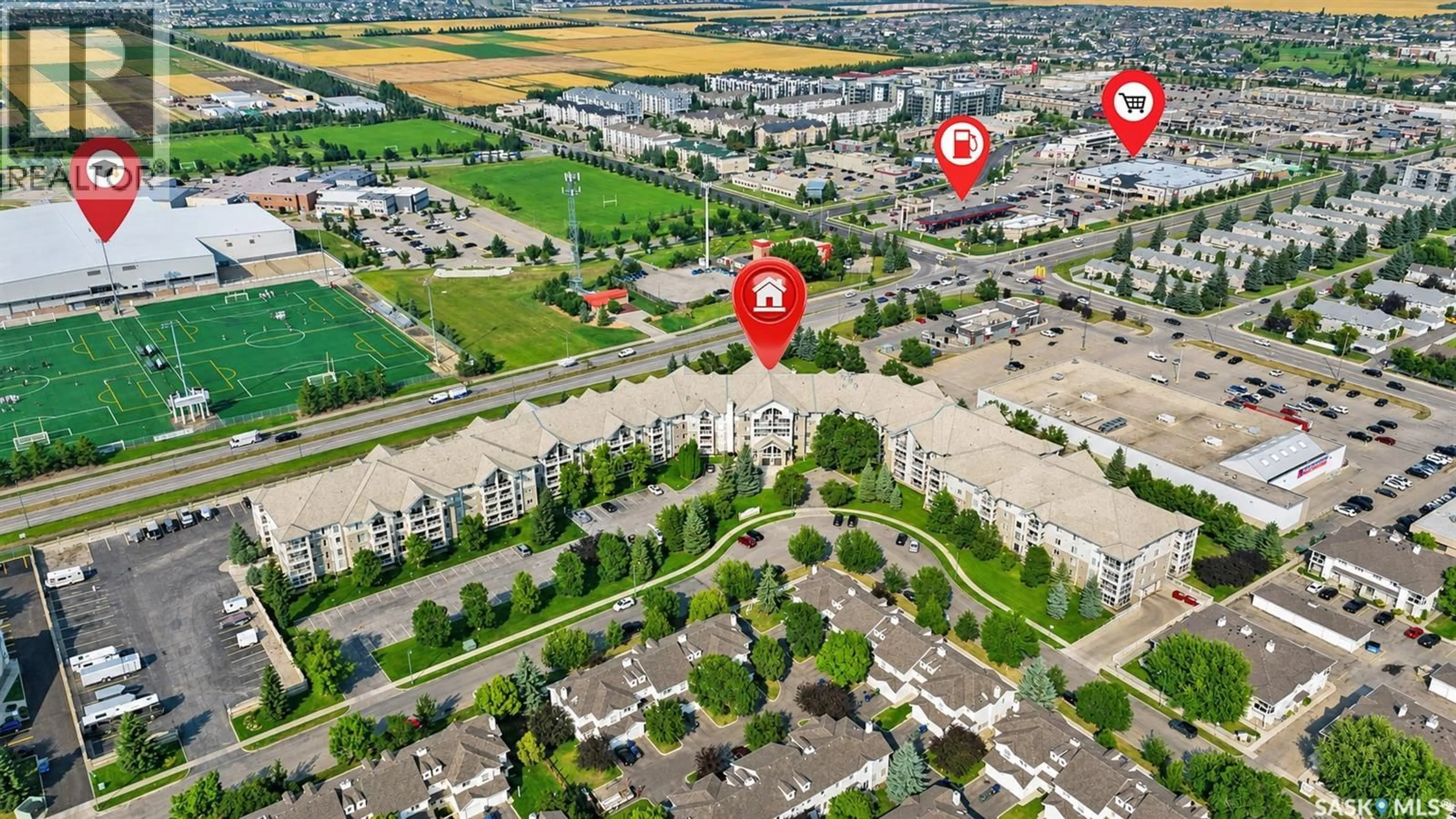 A pic from outside/outdoor area/front of a property/back of a property/a pic from drone, street for 325 - 232 KEEVIL CRESCENT, Saskatoon Saskatchewan S7N4R8