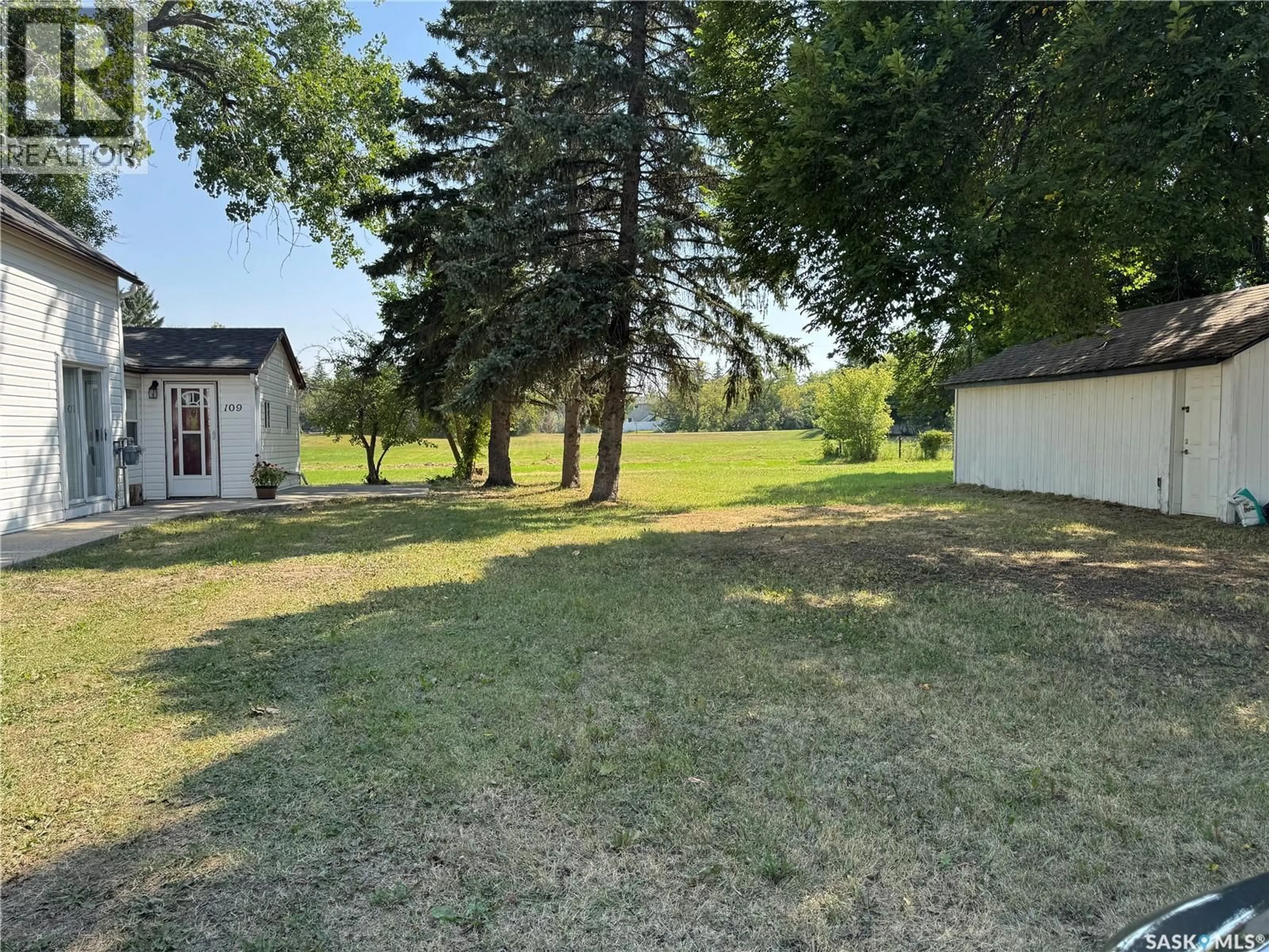 A pic from outside/outdoor area/front of a property/back of a property/a pic from drone, unknown for 109 MAPLE STREET, Wolseley Saskatchewan S0G5H0