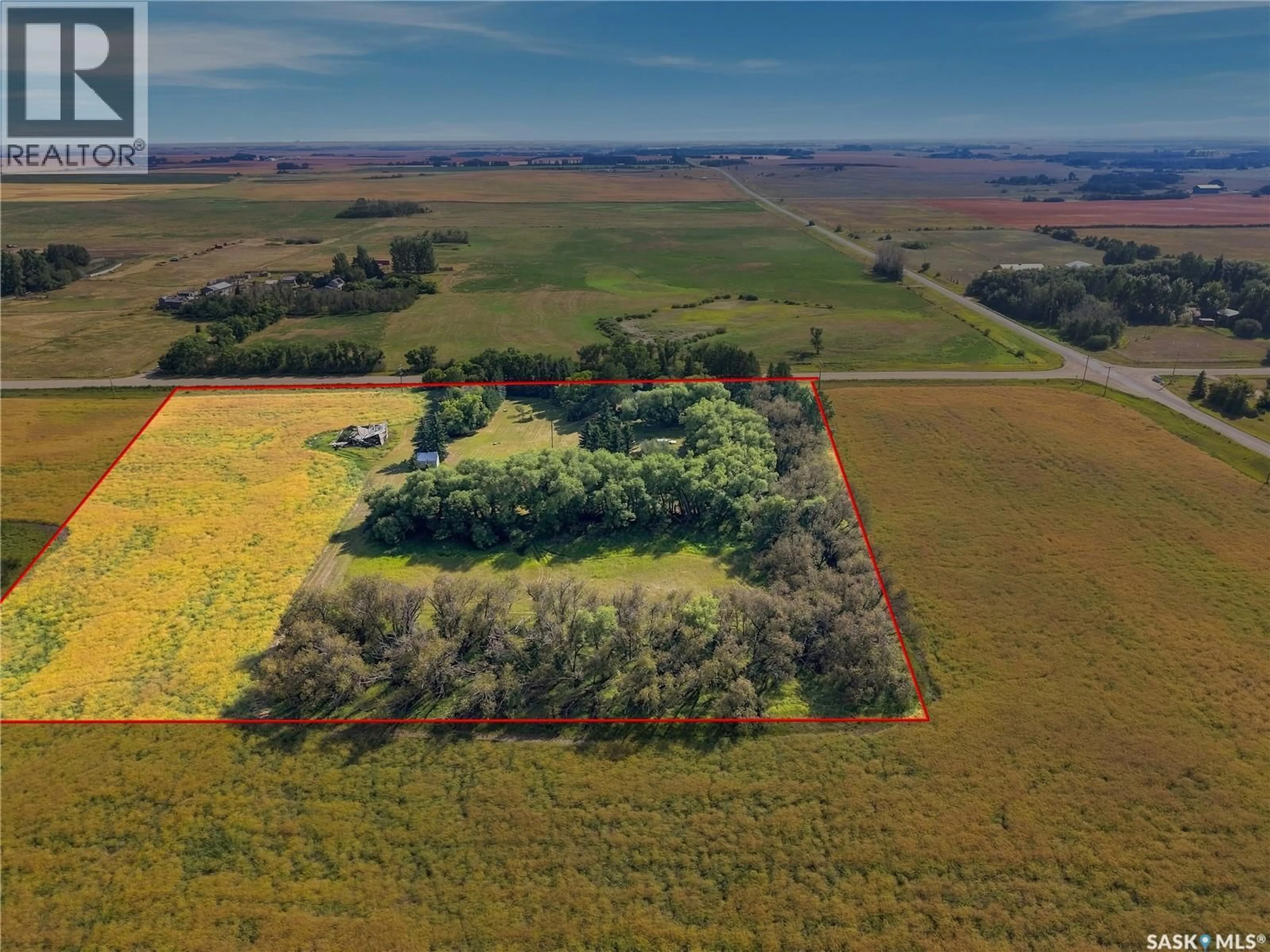 A pic from outside/outdoor area/front of a property/back of a property/a pic from drone, forest/trees view for 10 ACRE RESIDENTIAL, Corman Park Rm No. 344 Saskatchewan S7K5W1