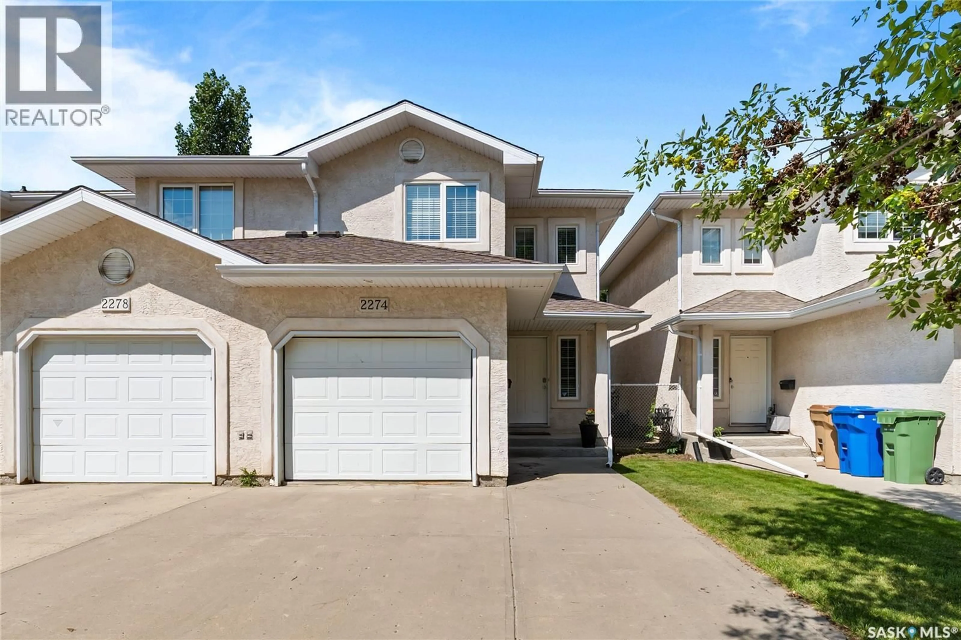 Home with vinyl exterior material, street for 2274 ATKINSON STREET, Regina Saskatchewan S4N7R2