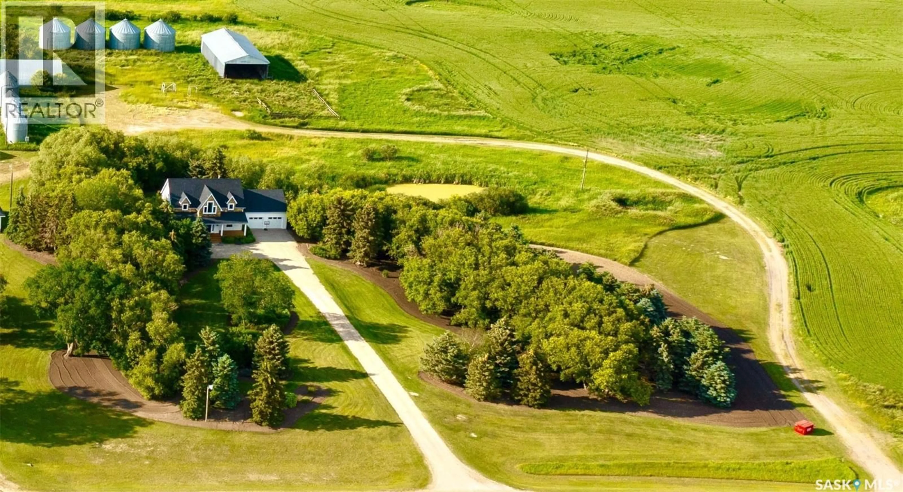 A pic from outside/outdoor area/front of a property/back of a property/a pic from drone, street for SEIER ACREAGE, Kipling Saskatchewan S0G2S0