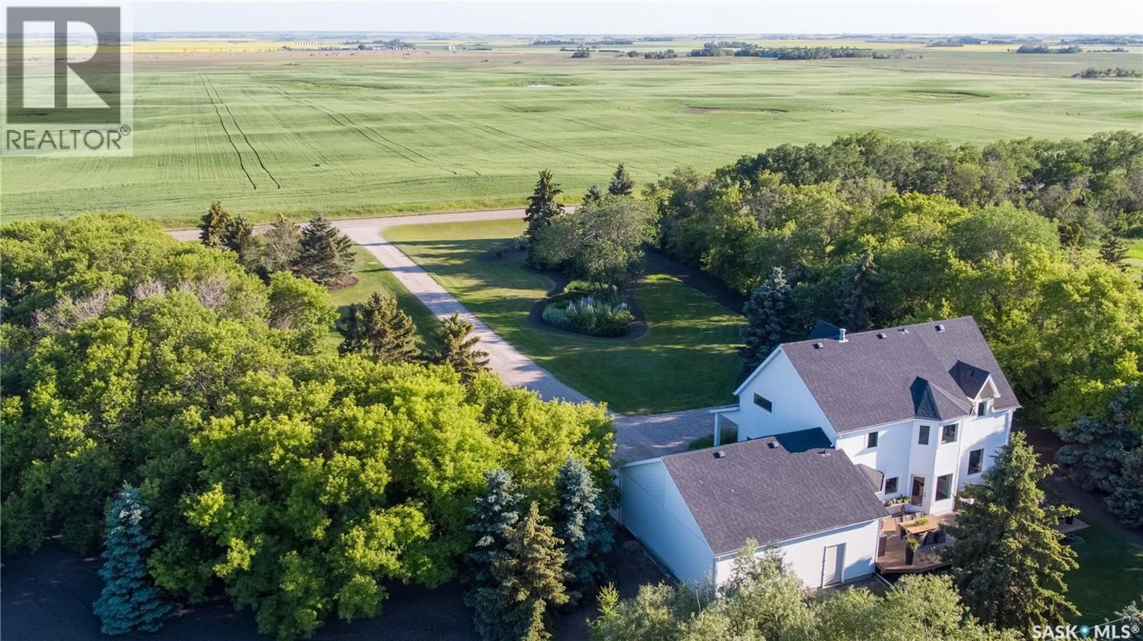 A pic from outside/outdoor area/front of a property/back of a property/a pic from drone, water/lake/river/ocean view for SEIER ACREAGE, Kipling Saskatchewan S0G2S0