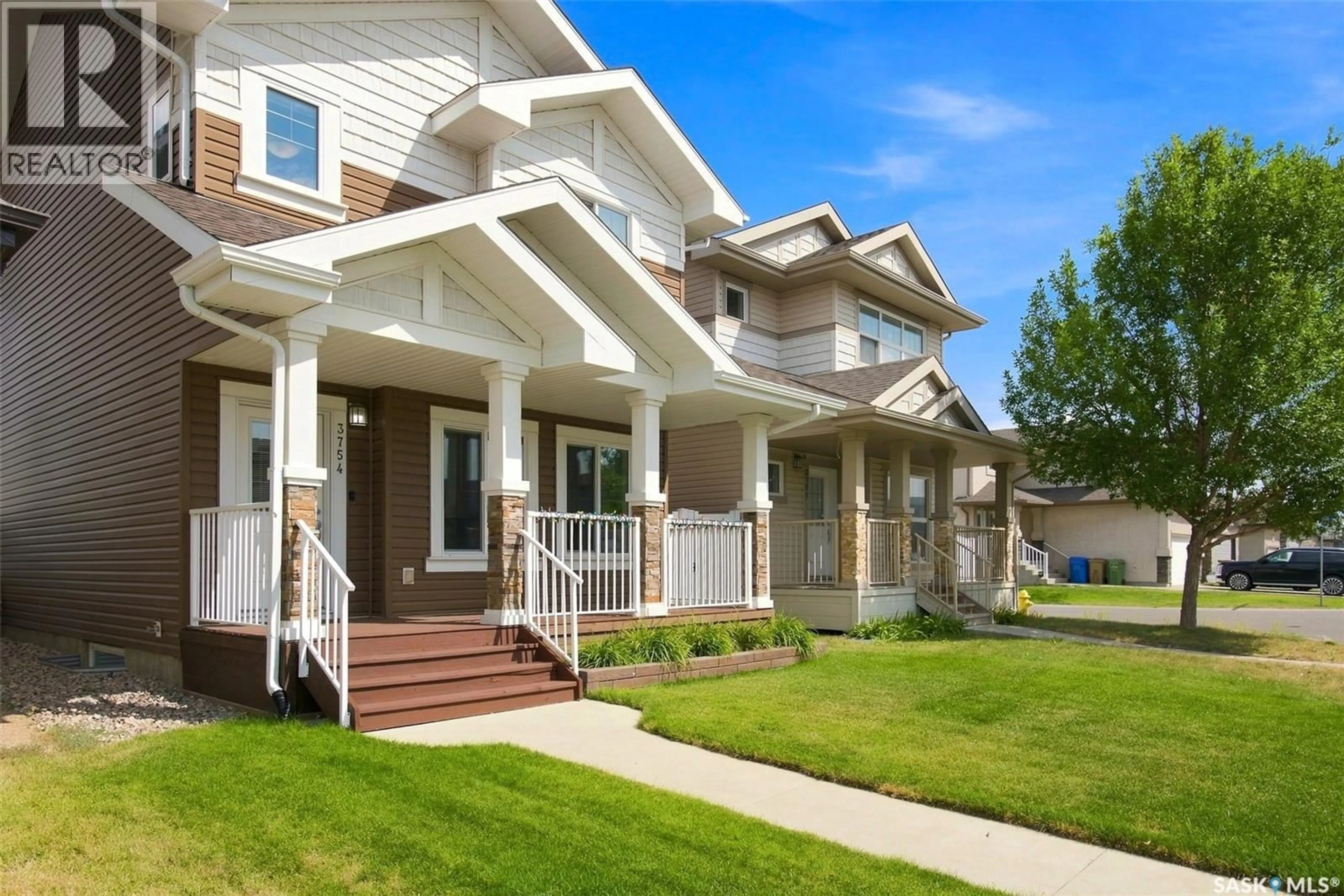Home with vinyl exterior material, street for 3754 GREEN MOSS LANE, Regina Saskatchewan S4V1P7