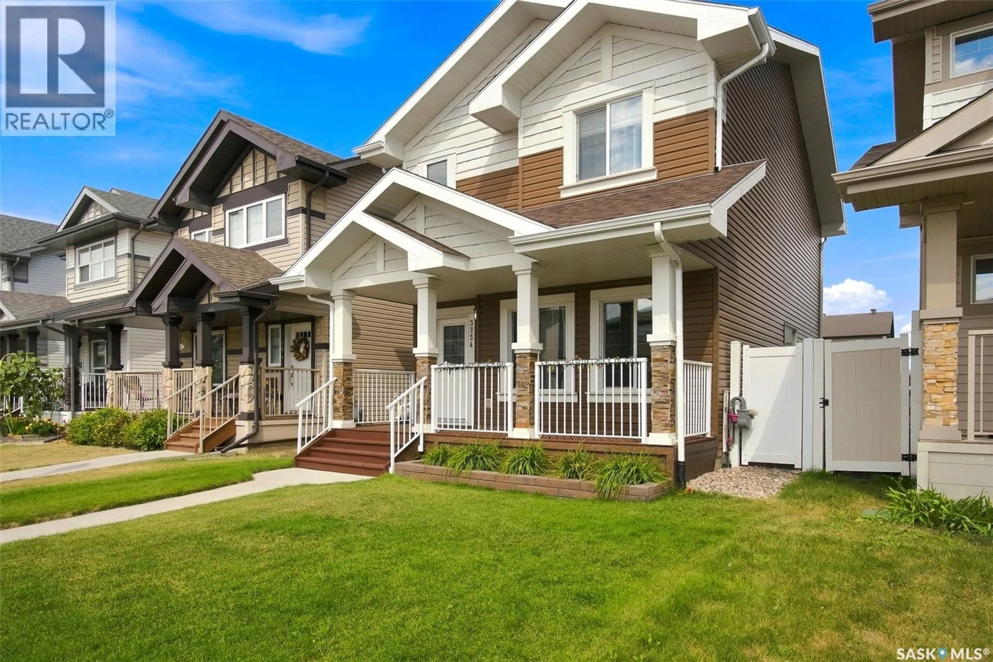 Home with vinyl exterior material, street for 3754 GREEN MOSS LANE, Regina Saskatchewan S4V1P7
