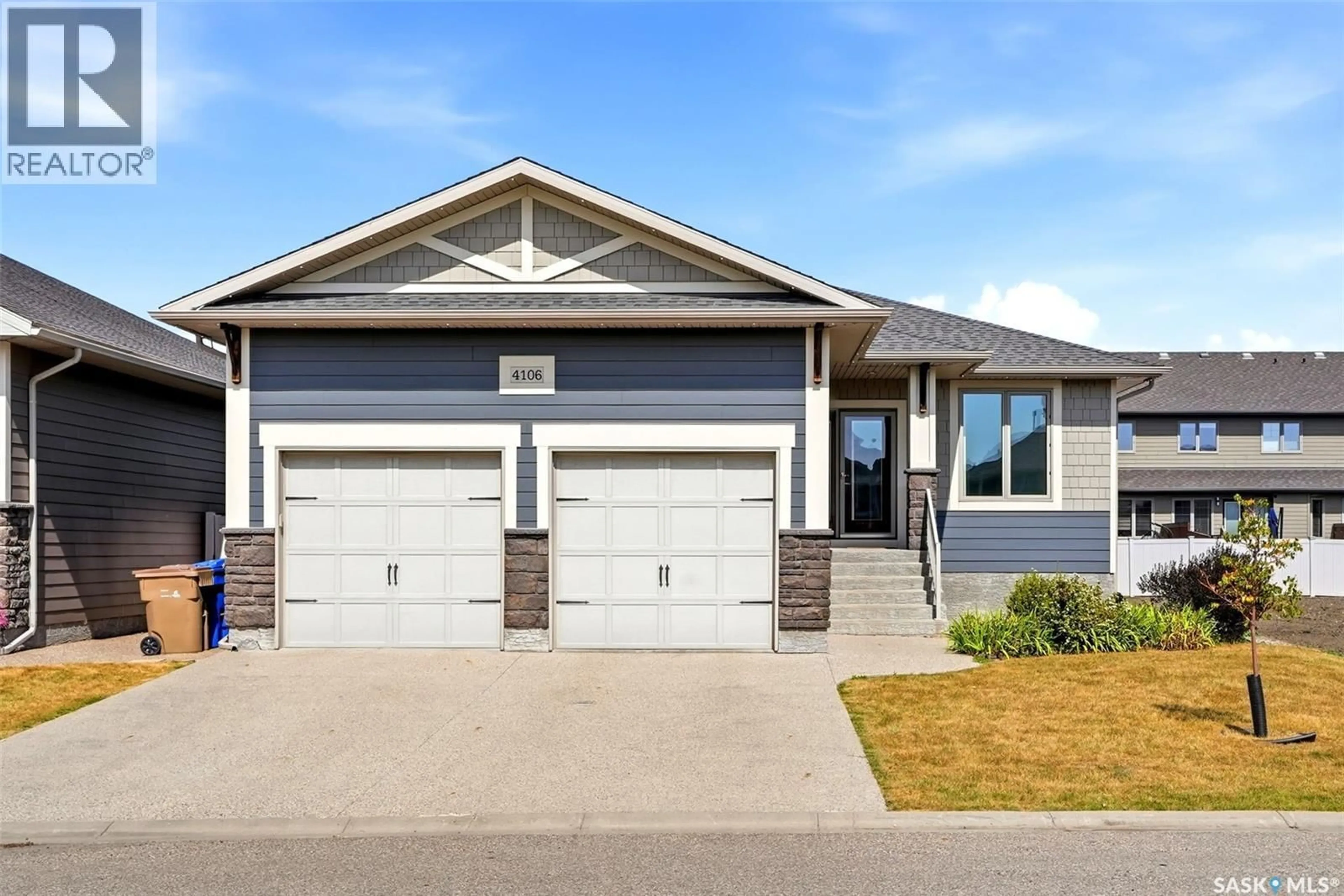 Home with vinyl exterior material, street for 4106 TIMBER CREEK PLACE, Regina Saskatchewan S4V3G7