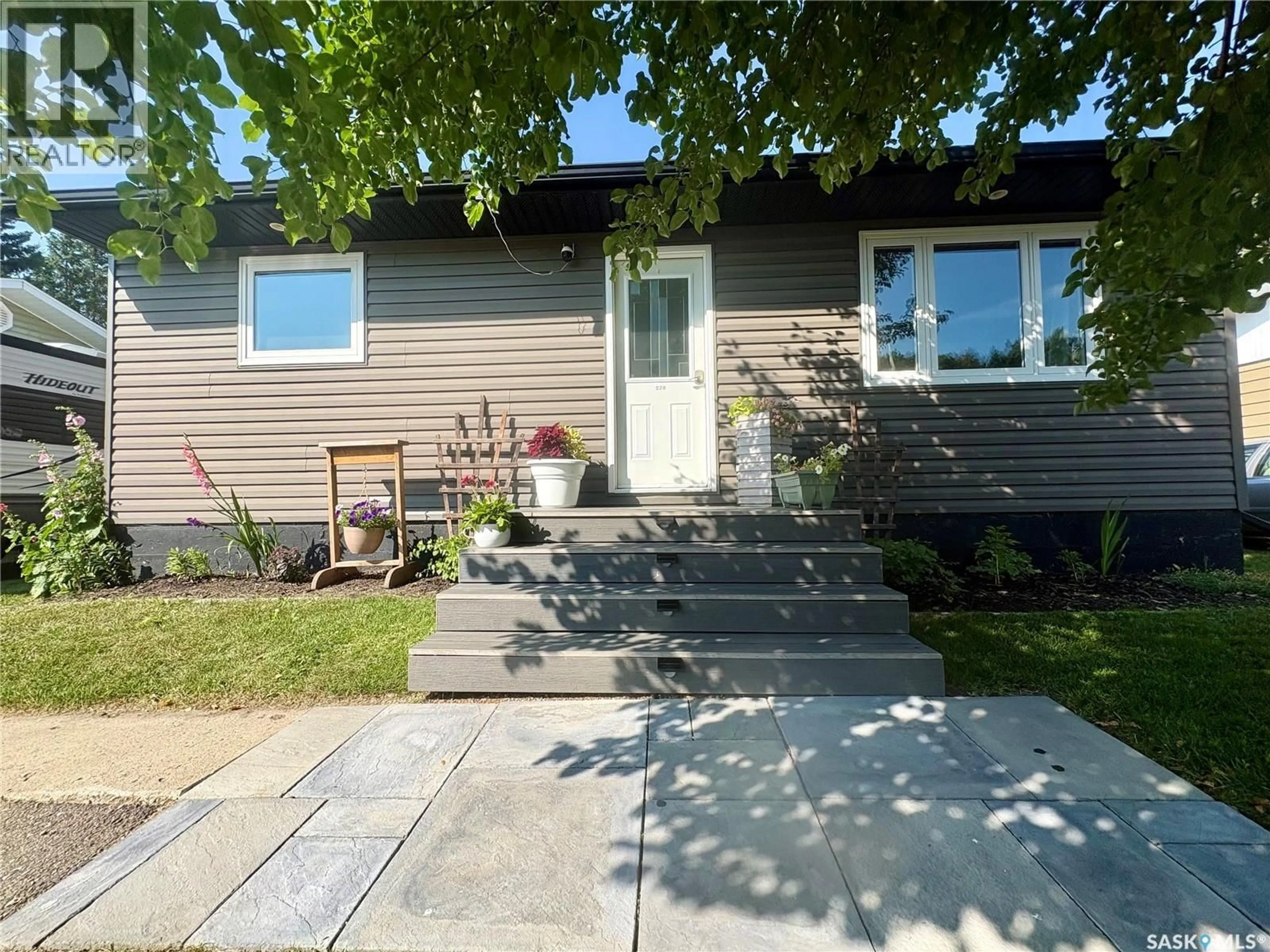 Home with vinyl exterior material, street for 220 ALLAN AVENUE, Churchbridge Saskatchewan S0A0M0