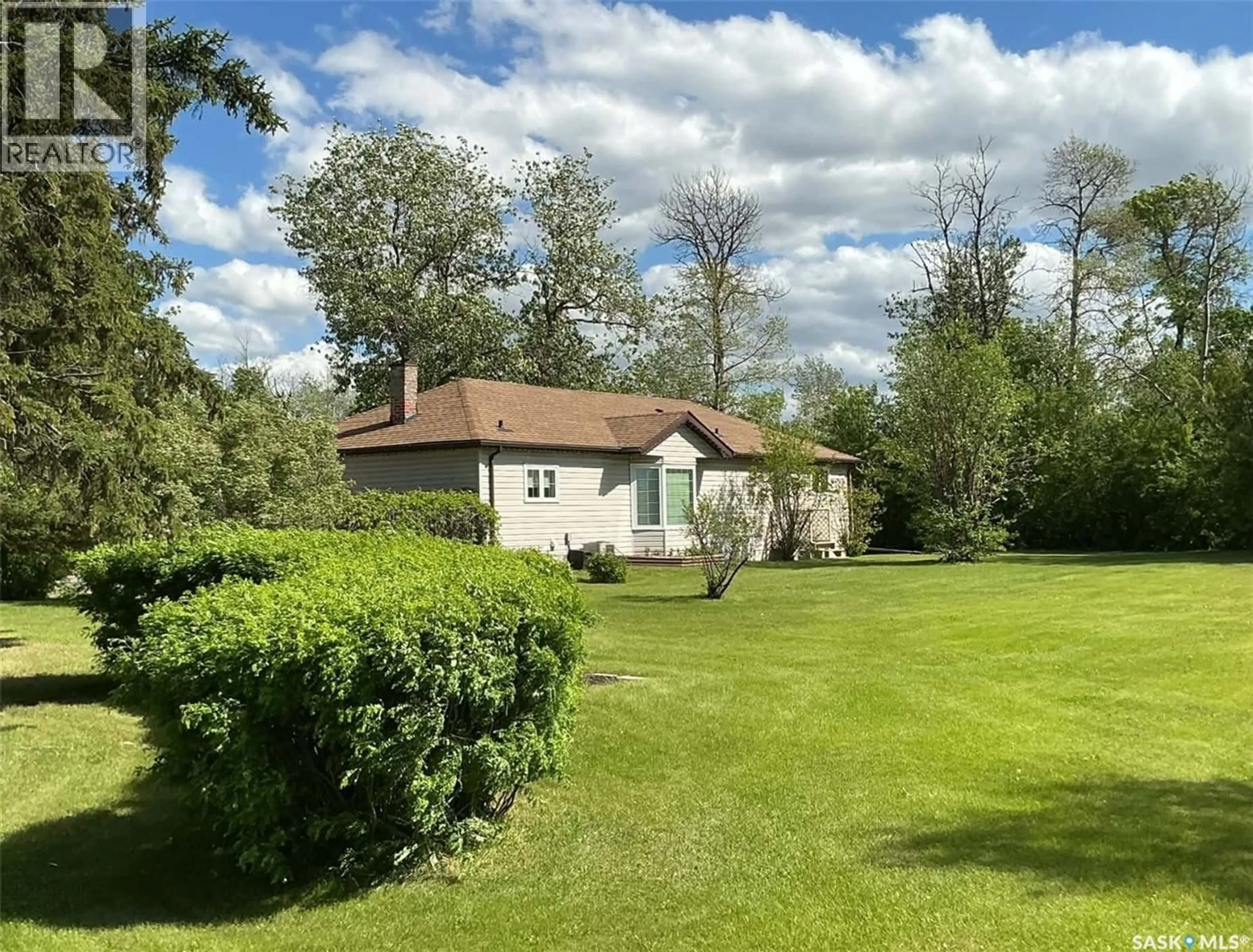 A pic from outside/outdoor area/front of a property/back of a property/a pic from drone, forest/trees view for LUCIOW ACREAGE, Hudson Bay Rm No. 394 Saskatchewan S0E0Y0