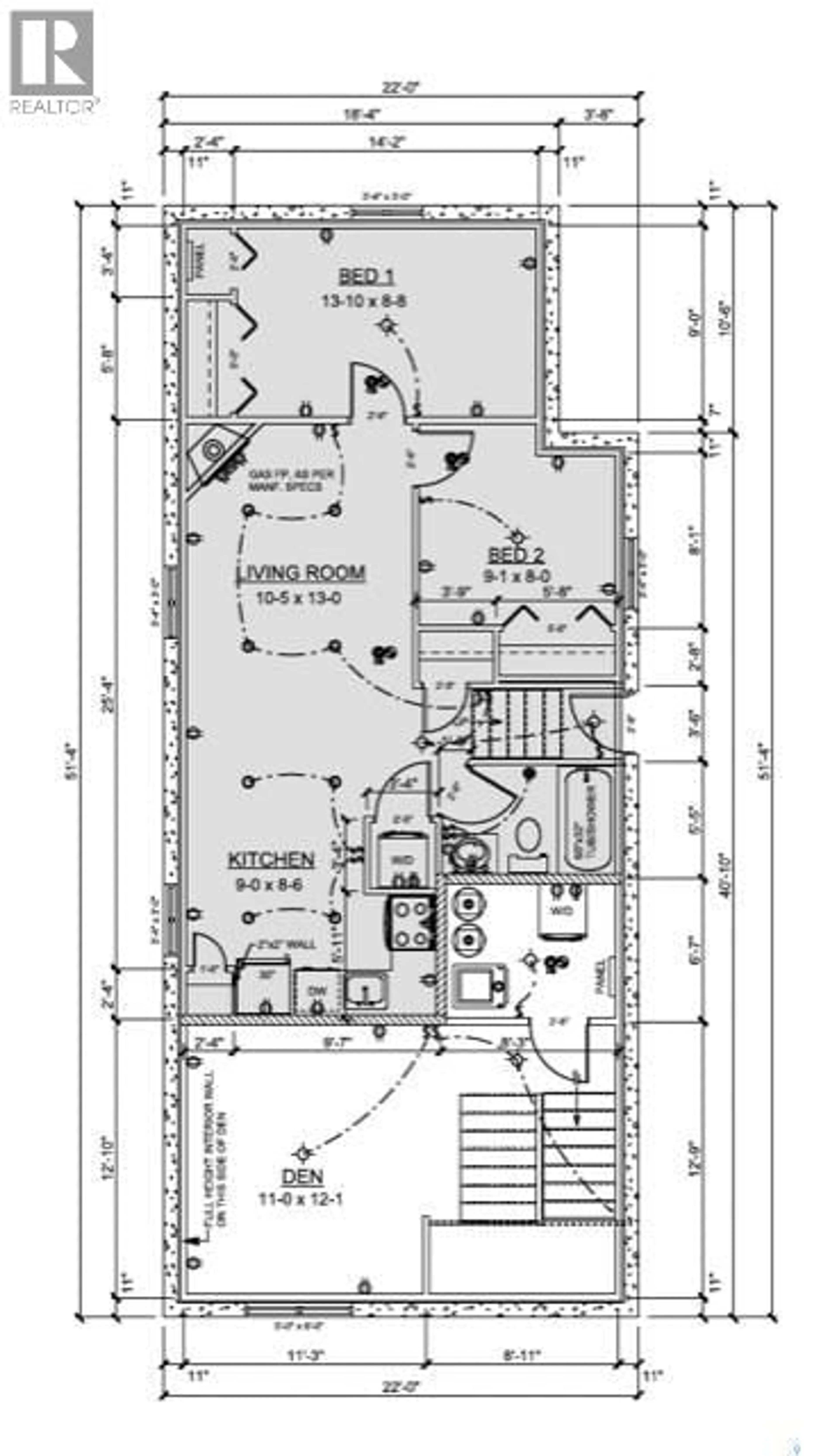 Floor plan for 606 YUEL CRESCENT, Saskatoon Saskatchewan S7W1N9