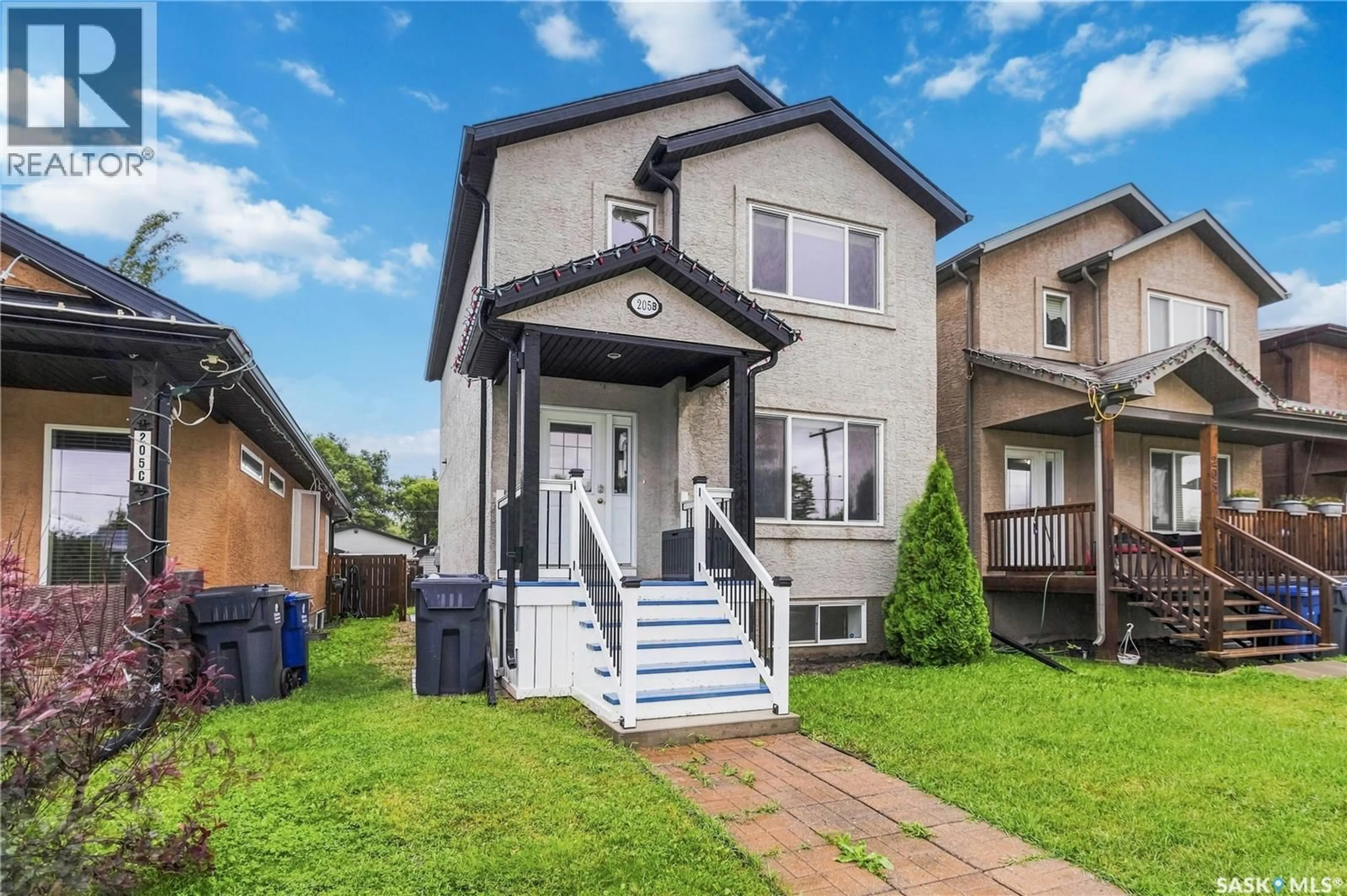 Home with brick exterior material, street for 205B 3RD AVENUE, Aberdeen Saskatchewan S0K0A0