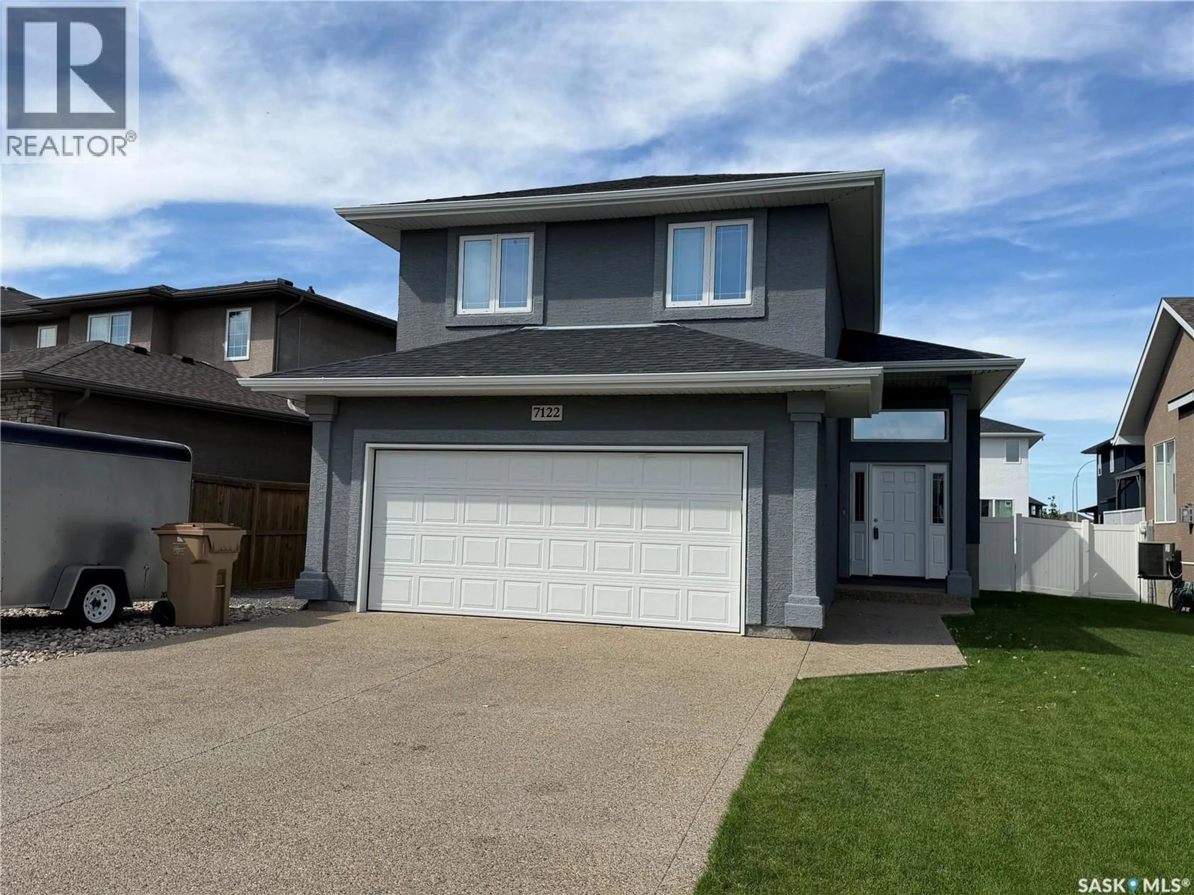 Home with vinyl exterior material, street for 7122 MAPLE VISTA DRIVE, Regina Saskatchewan S4X0E9